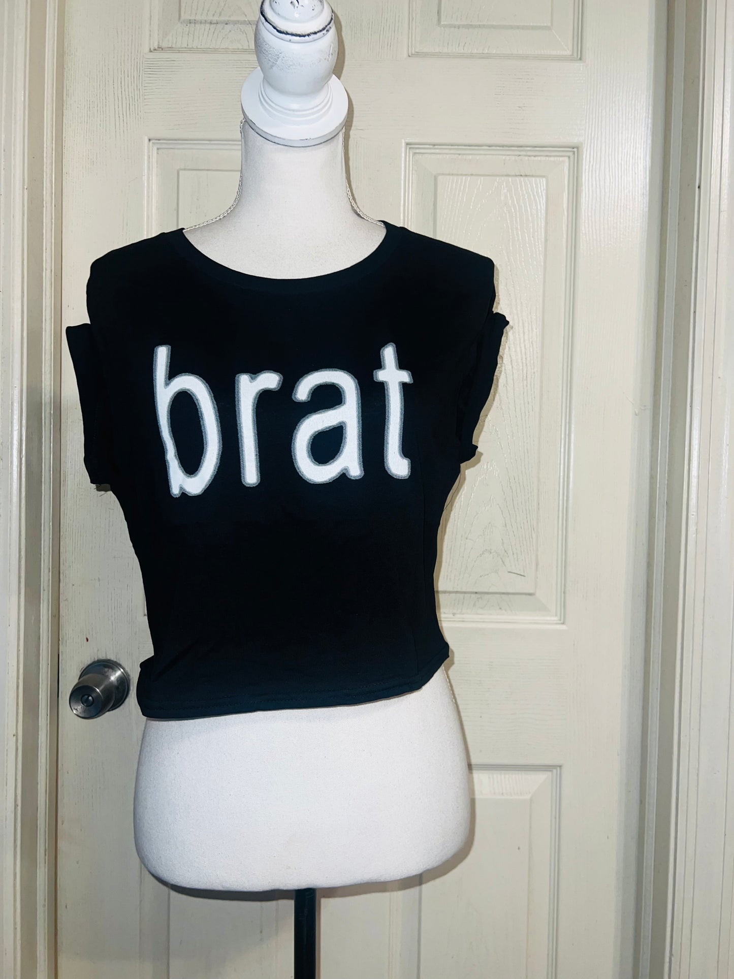 Charli XCX Brat Distressed Baby Tee