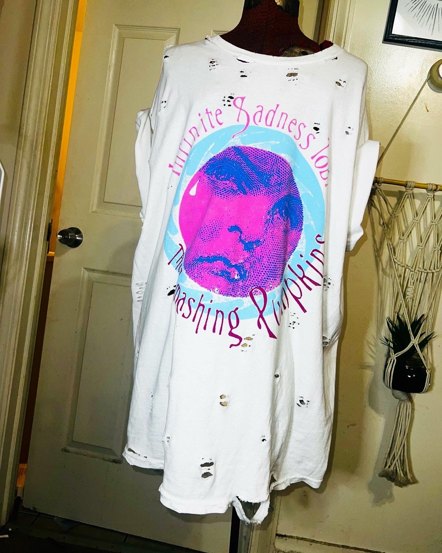 Smashing Pumpkins Tour Oversized Distressed Tee