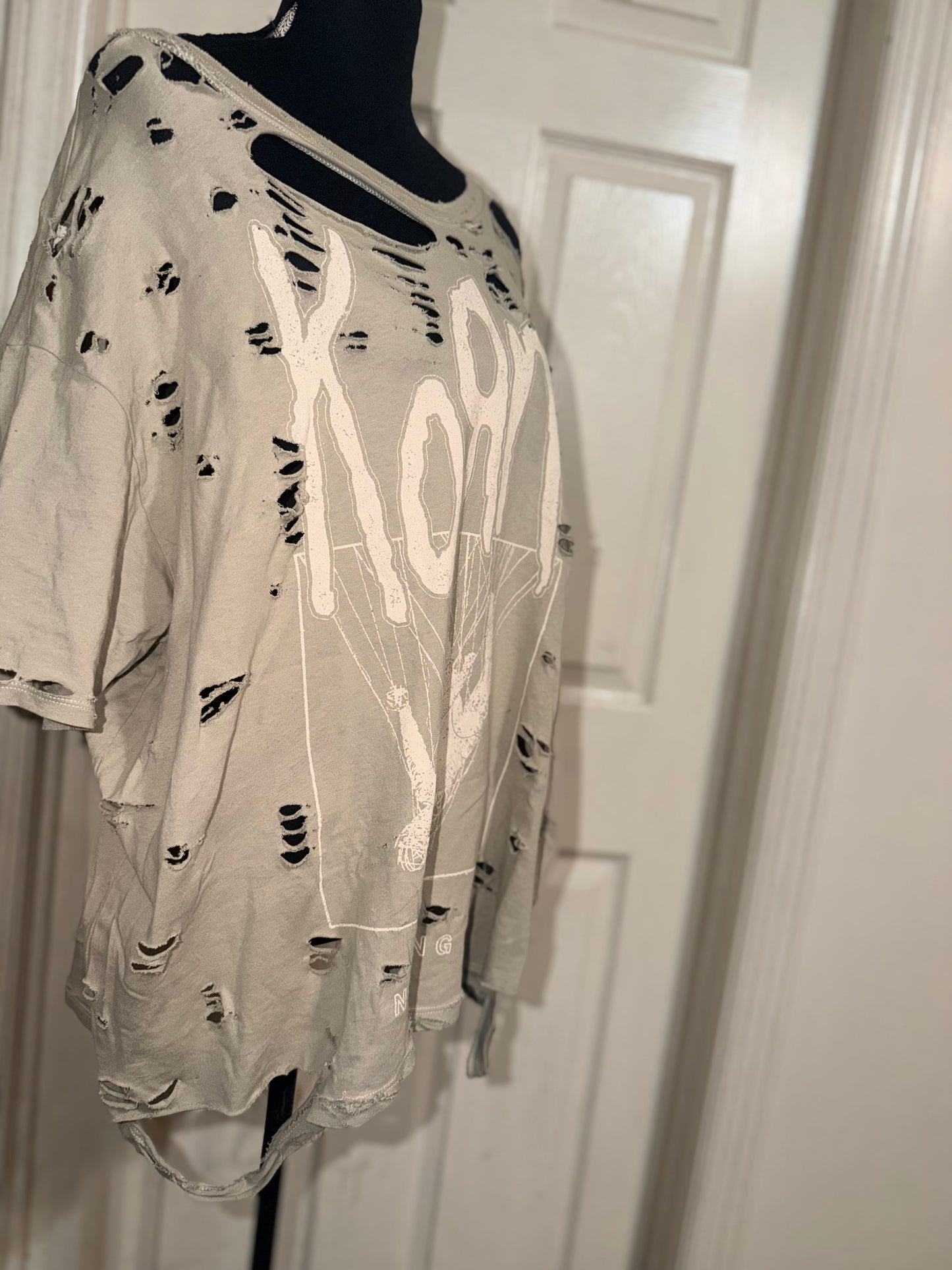 Korn Oversized Distressed Tee