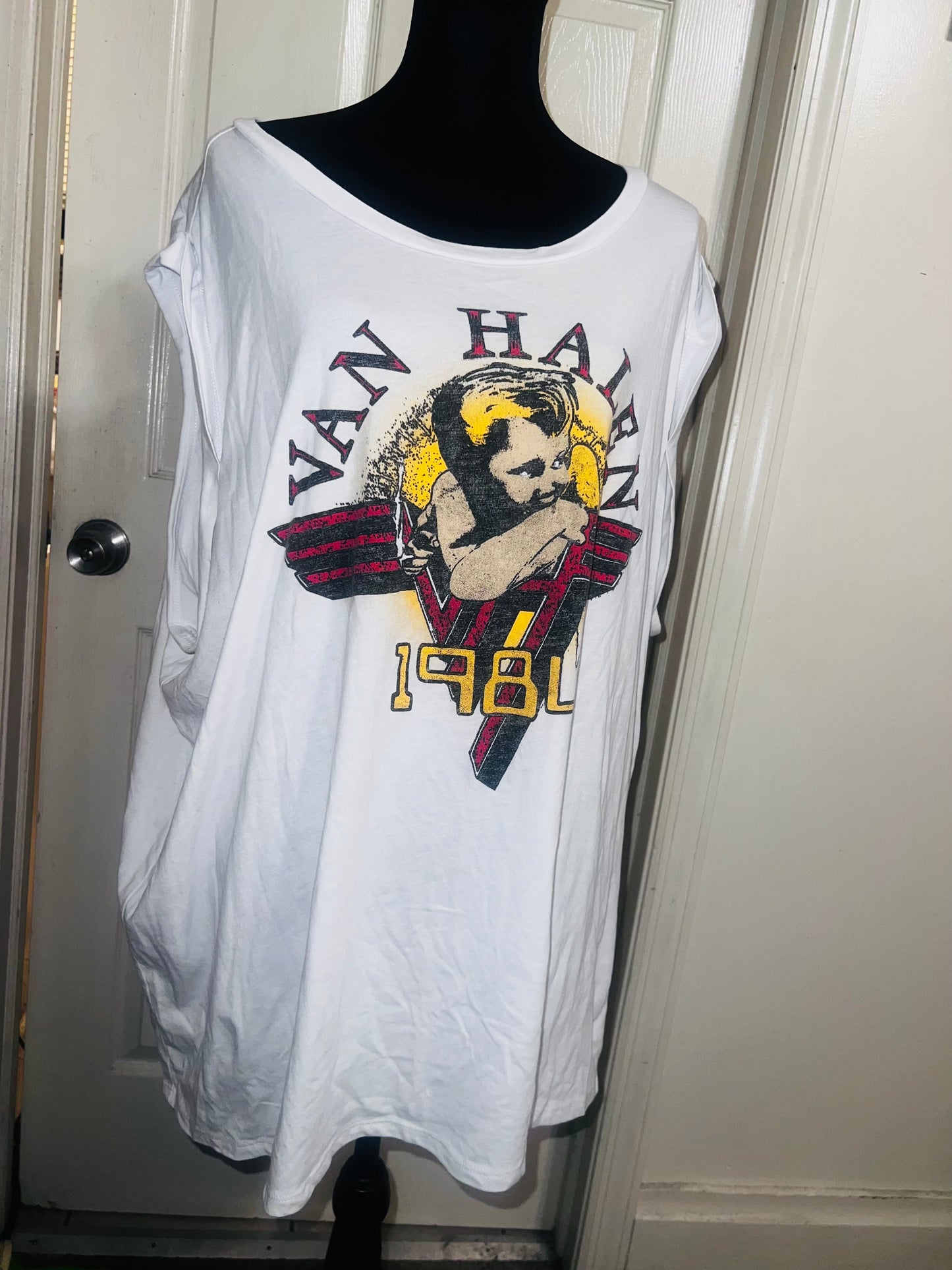 Van Halen Oversized Distressed Tee