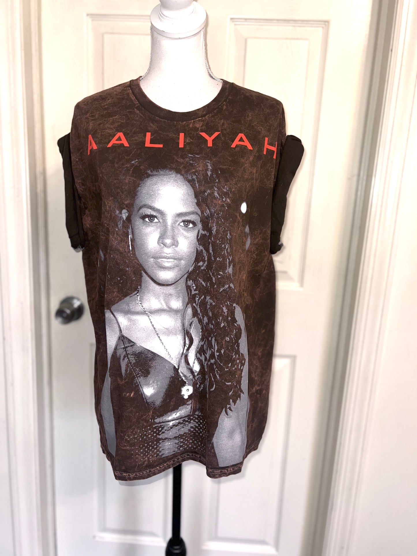 Aaliyah Oversized Distressed Tee
