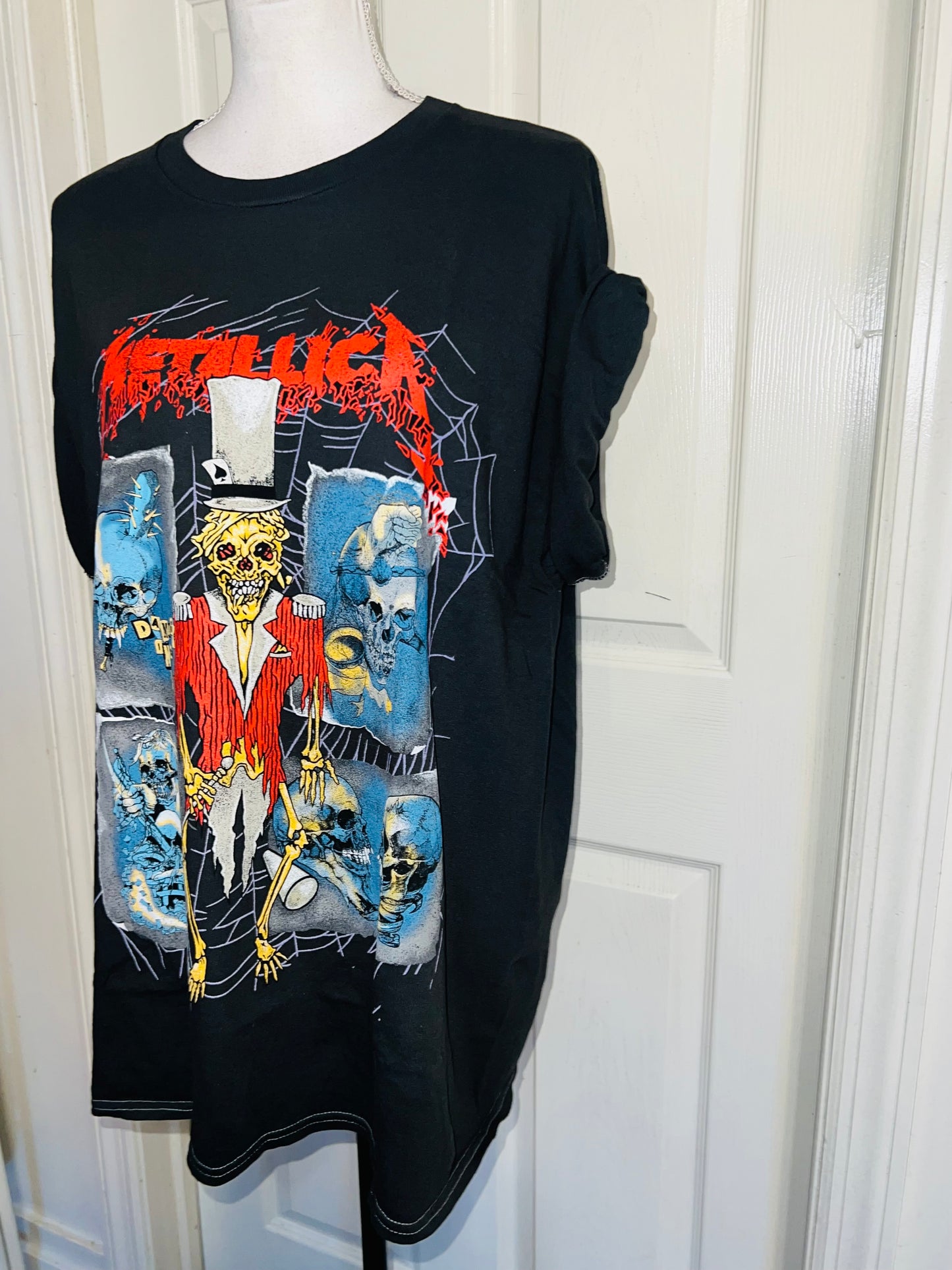 Metallica Double Sided Oversized Distressed Tee