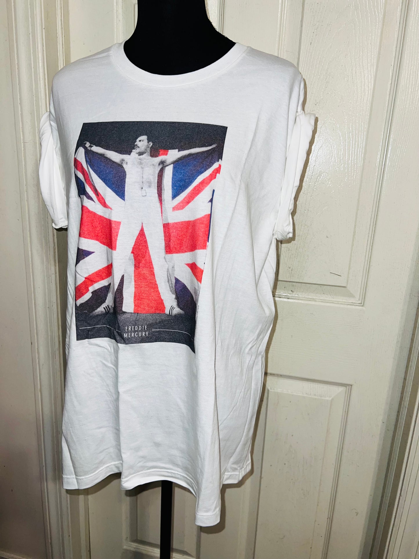 Freddie Mercury Oversized Distressed Vintage Tee