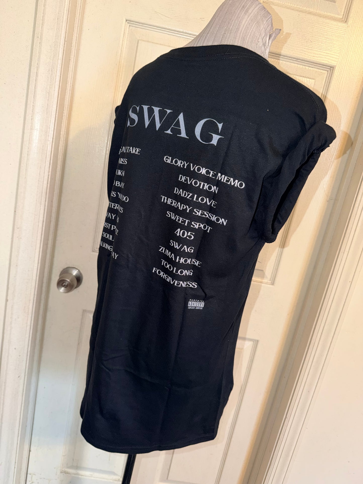 Justin Bieber Double Sided Oversized Distressed Tee