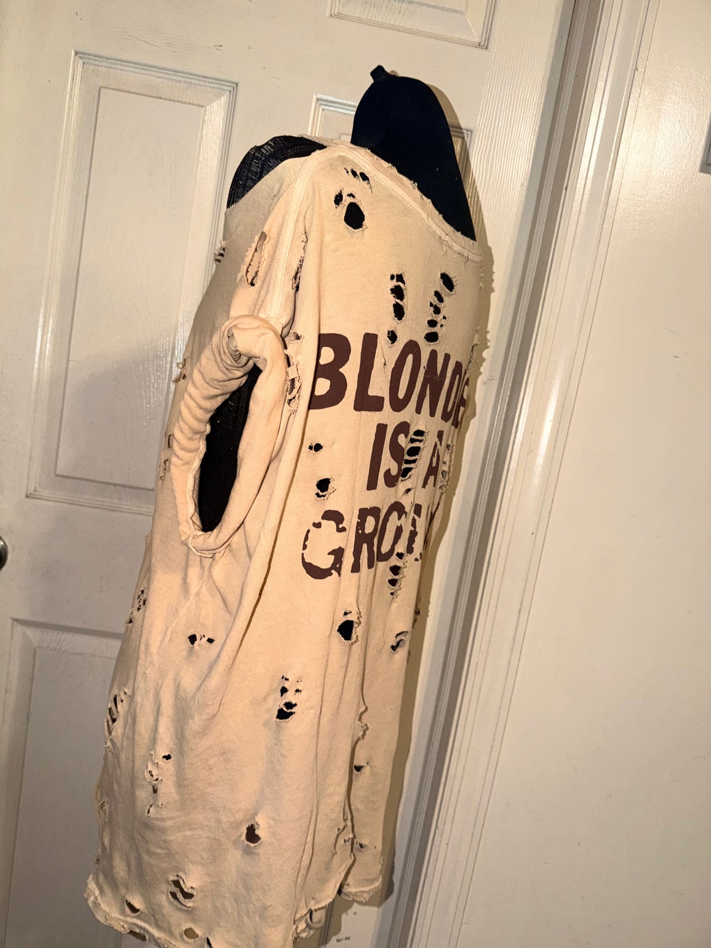 Blondie Double Sided Oversized Distressed Tee (as is)