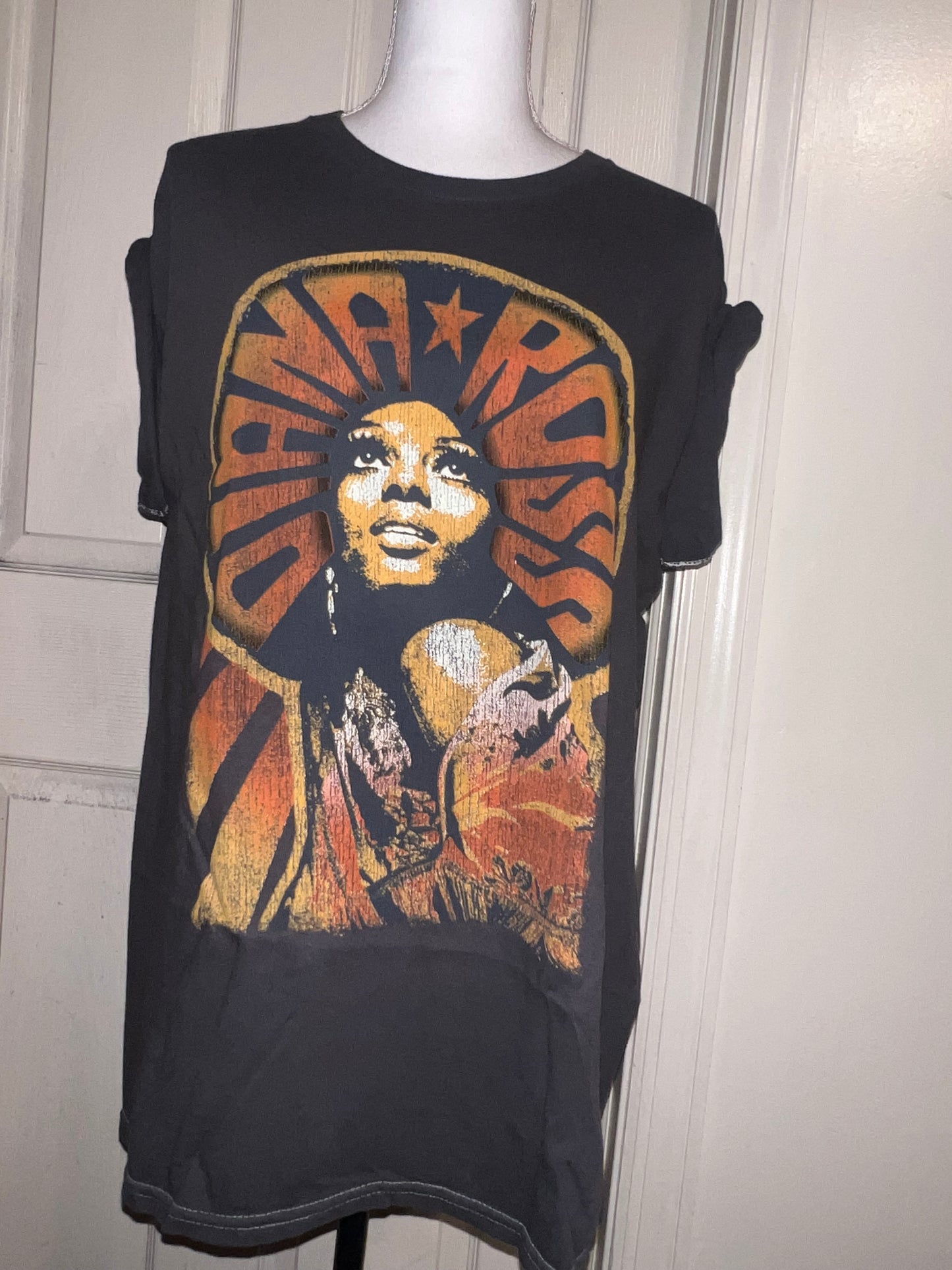 Diana Ross Oversized Distressed T-Shirt