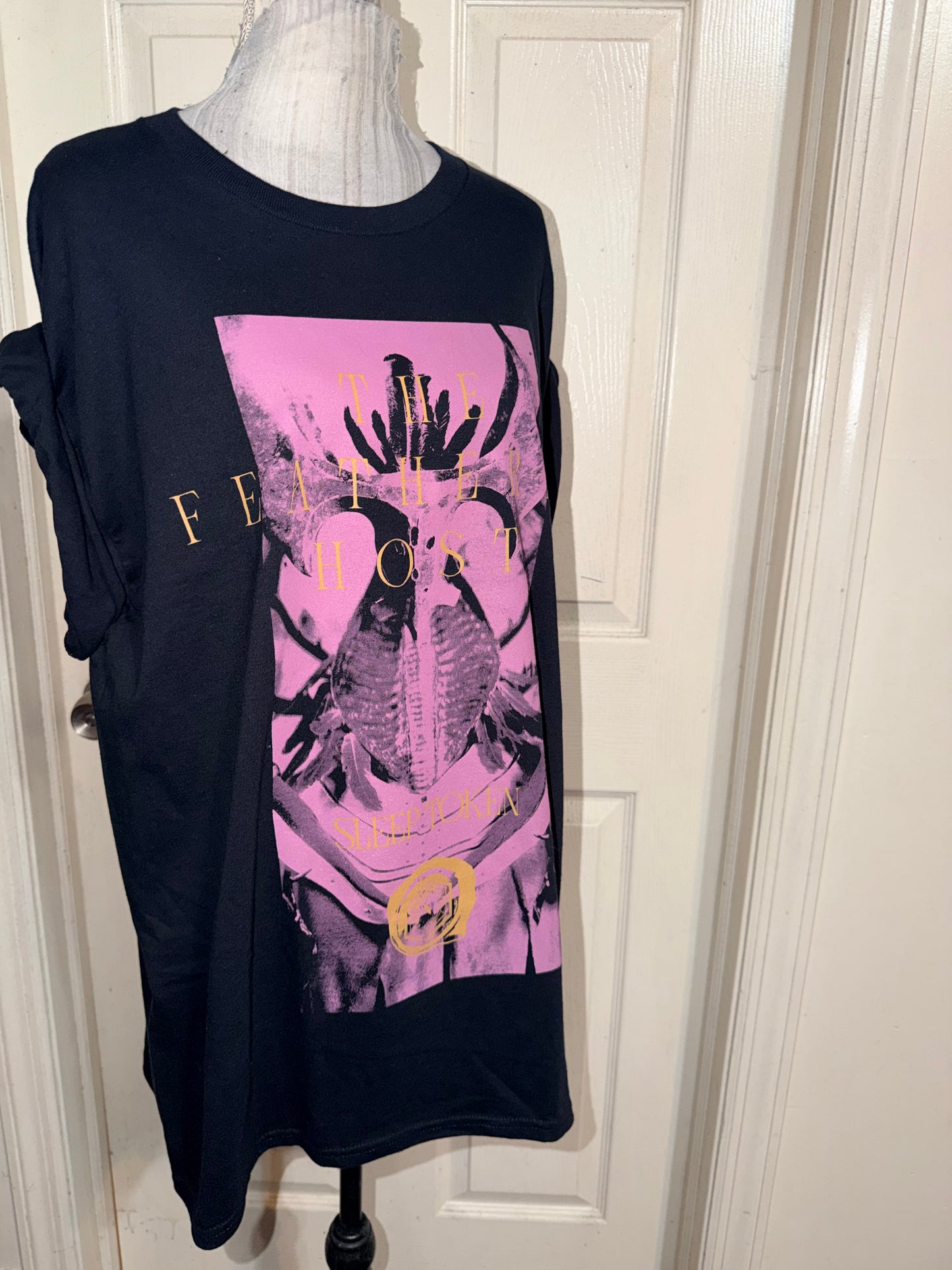 Sleep Token Double Sided Oversized Distressed Tee