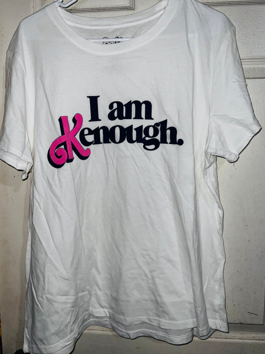 I am Kenough Oversized Distressed Tee