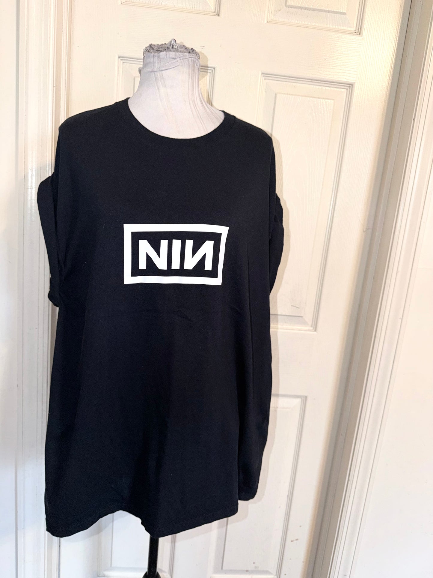 Nine Inch Nails Double Sided Oversized Distressed Tee