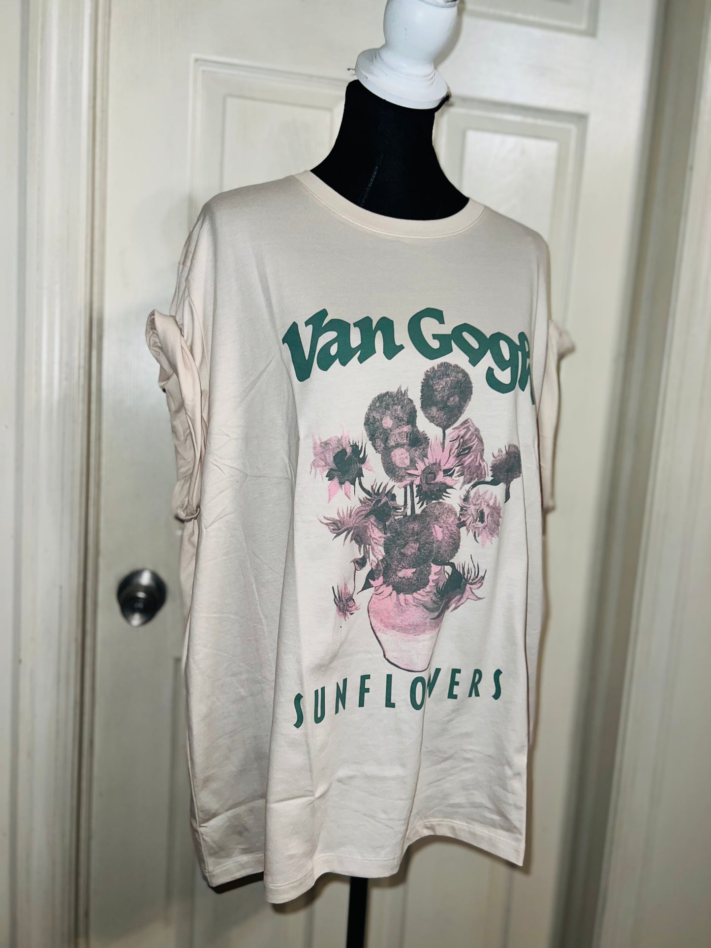 Vincent Van Gogh Oversized Distressed Tee