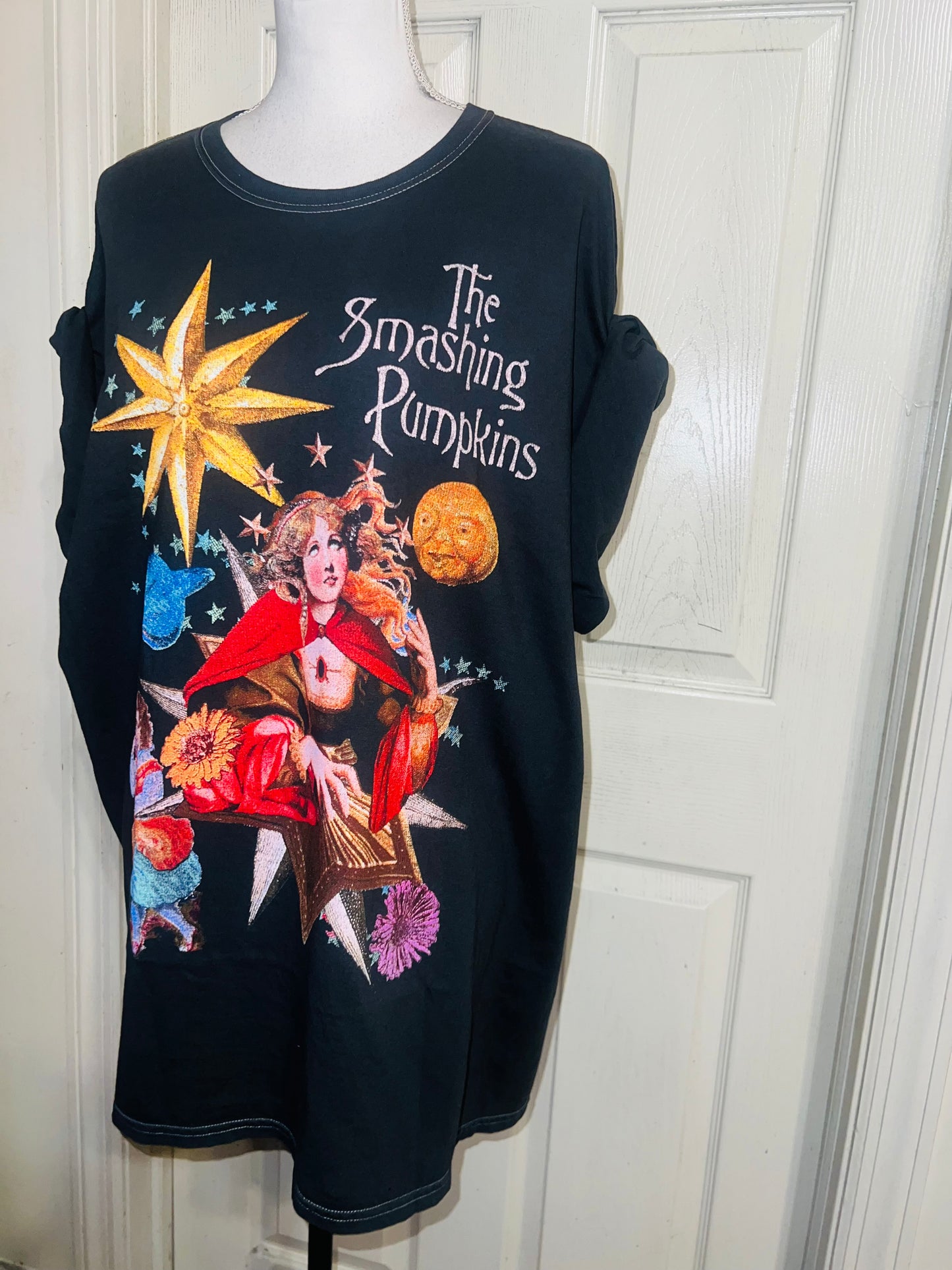The Smashing Pumpkins Oversized Distressed Tee