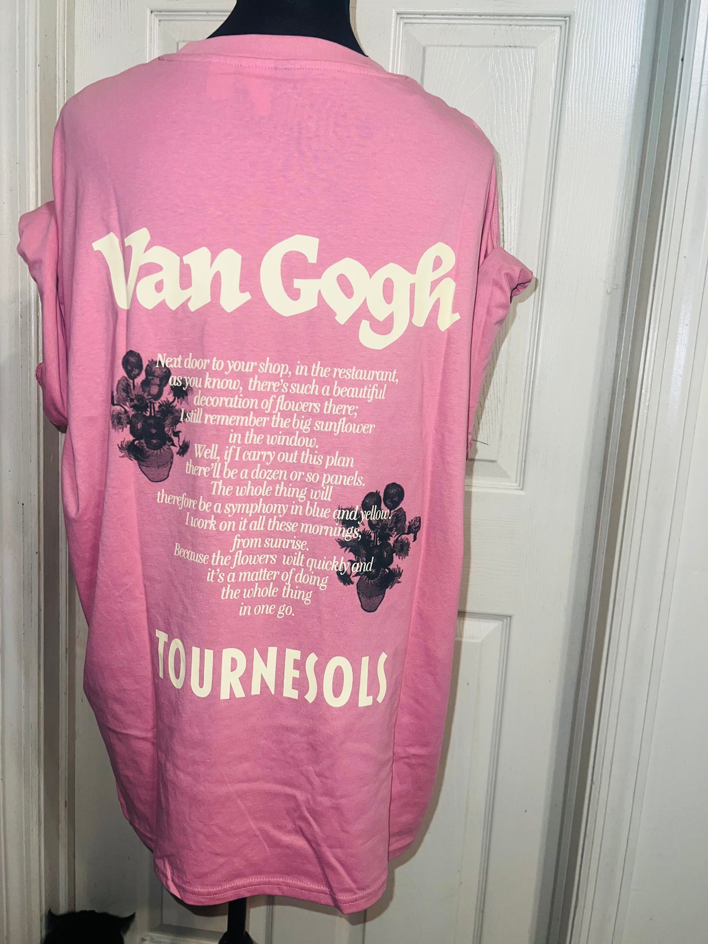 Vincent Van Gogh Double Sided Oversized Distressed Tee