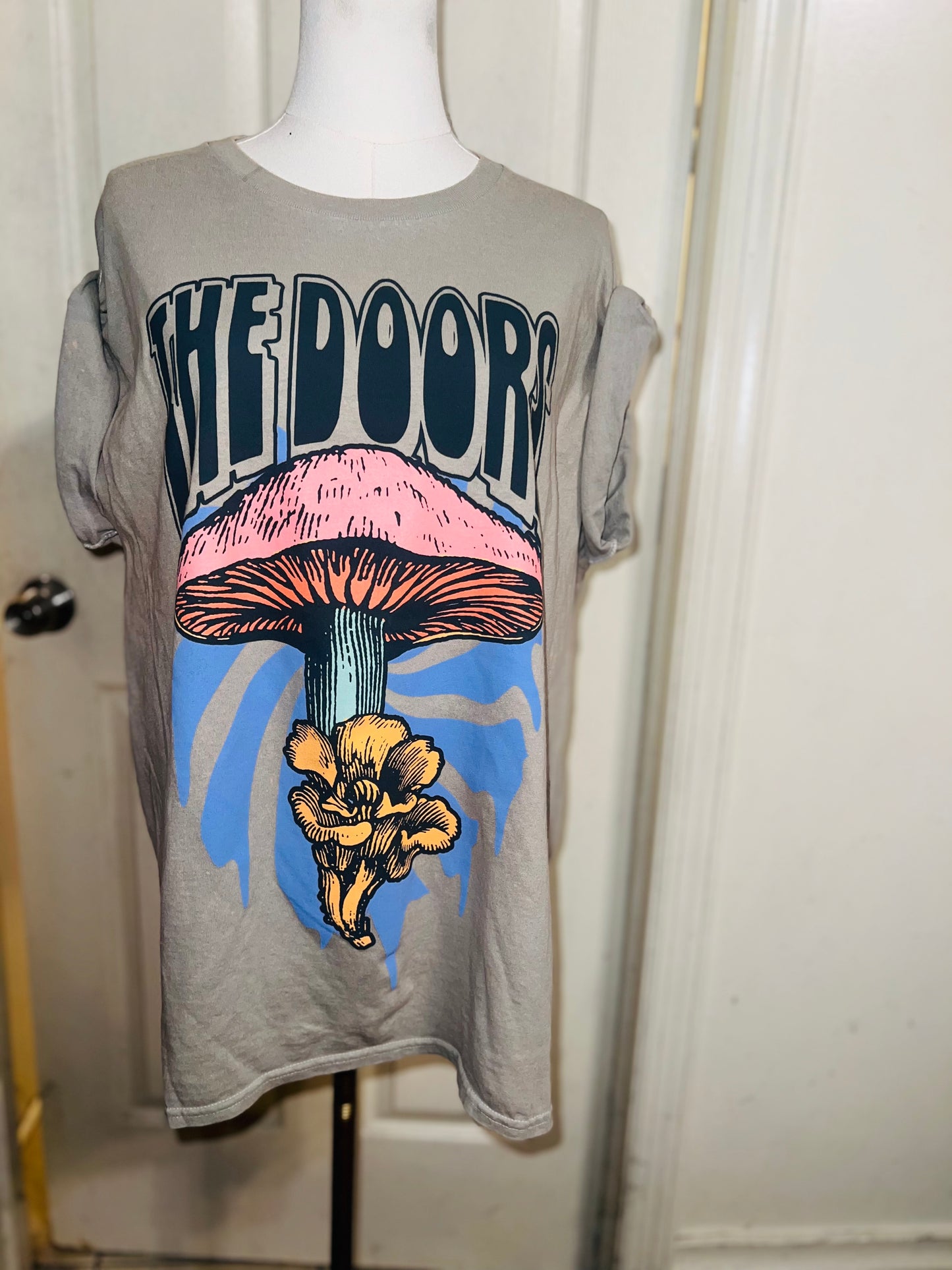 The Doors Double Sided Oversized Distressed Tee