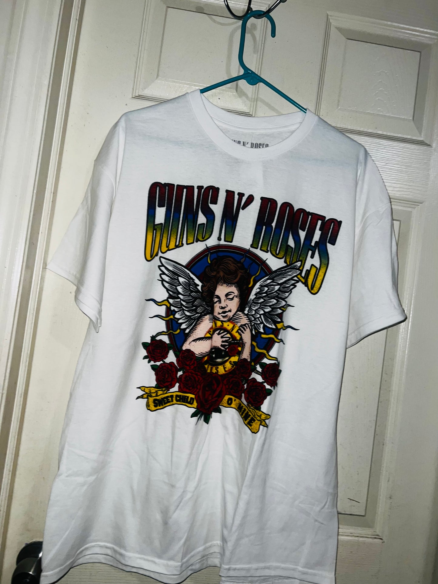 Guns n Roses Cherub Oversized Distressed Tee