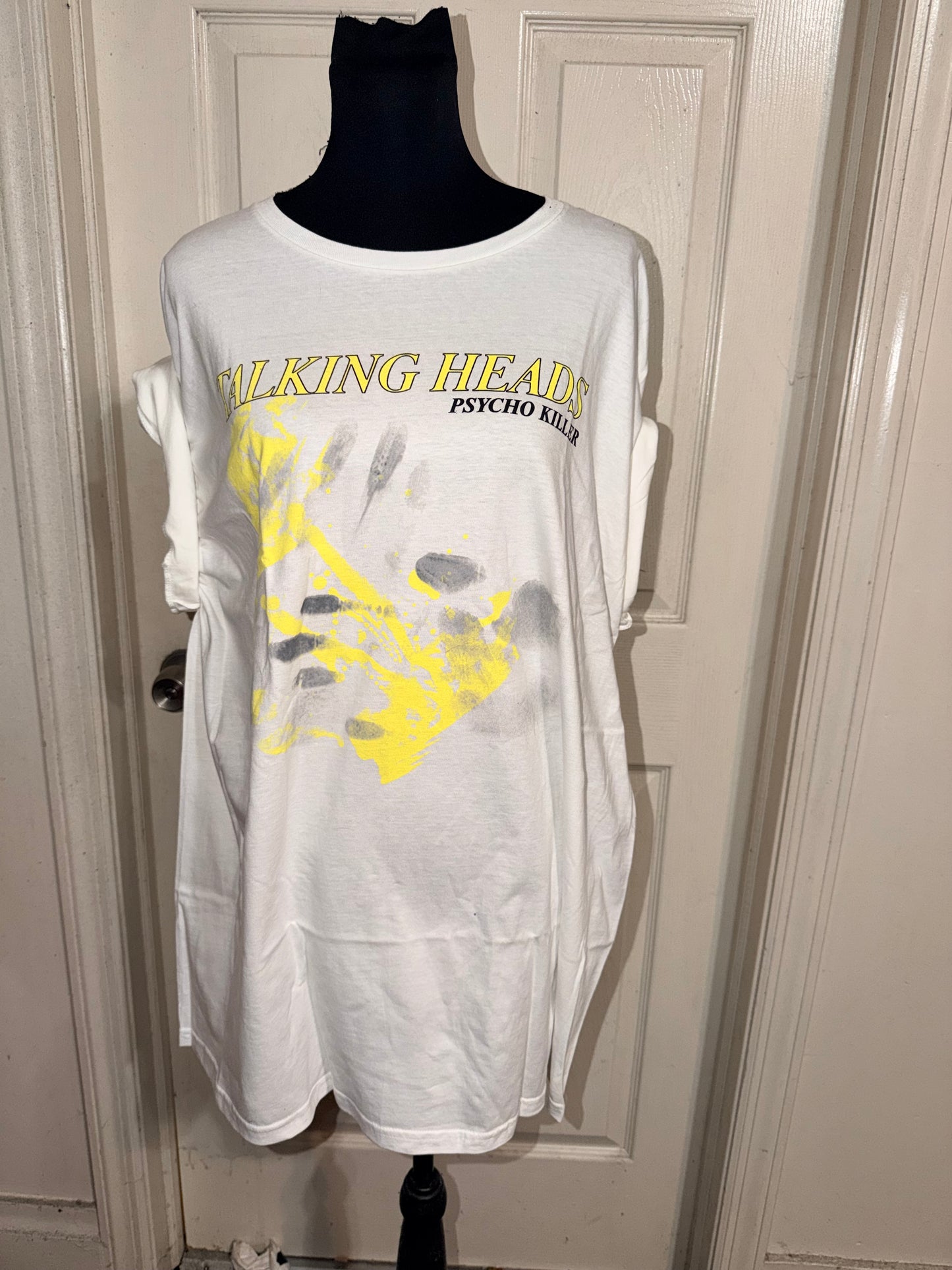 The Talking Heads Oversized Distressed Tee