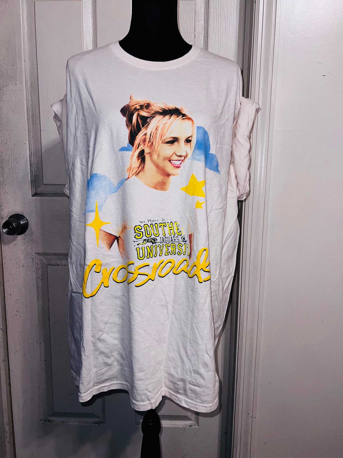 Crossroads Britney Oversized Distressed Tee