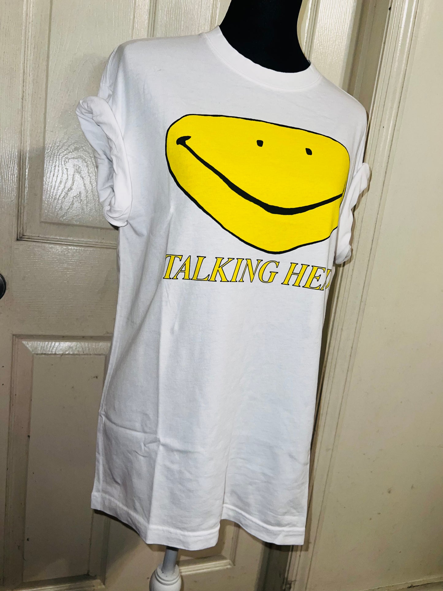 Talking Heads Oversized Distressed Tee