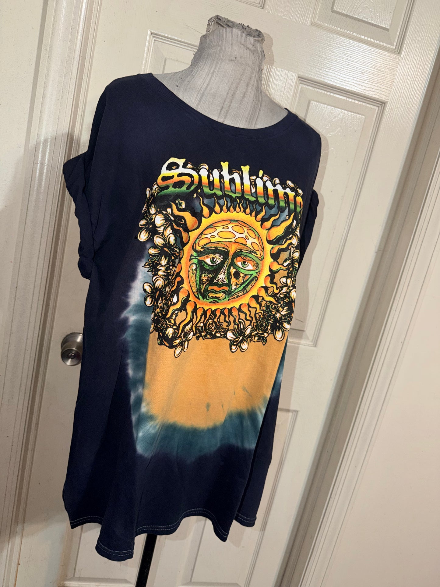 Sublime Double Sided Oversized Distressed Tee