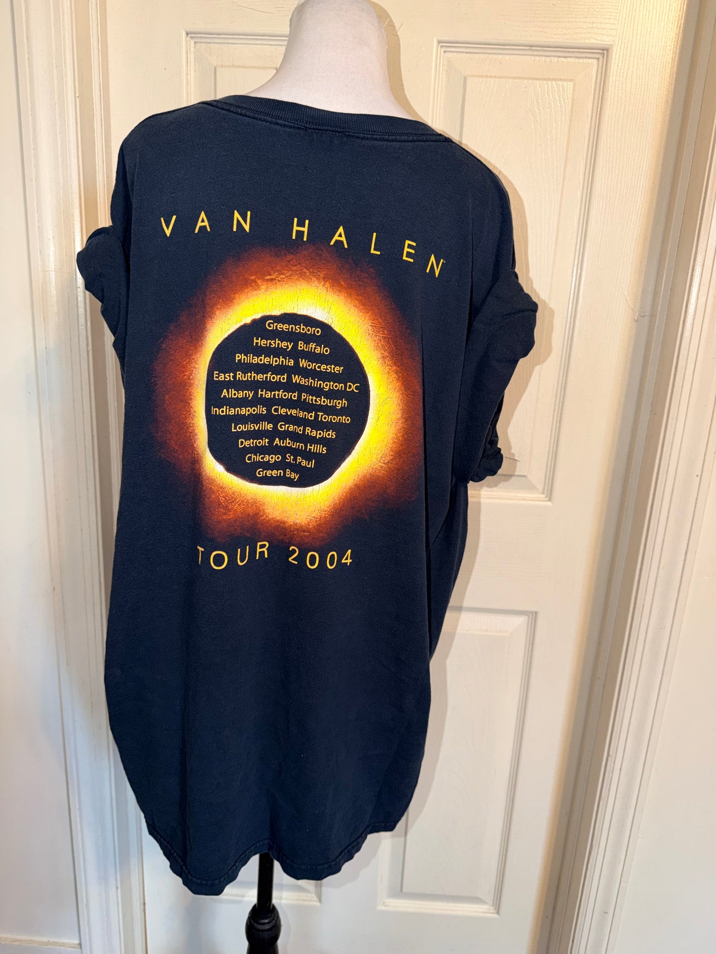Van Halen Vintage Double Sided Oversized Distressed Tee
