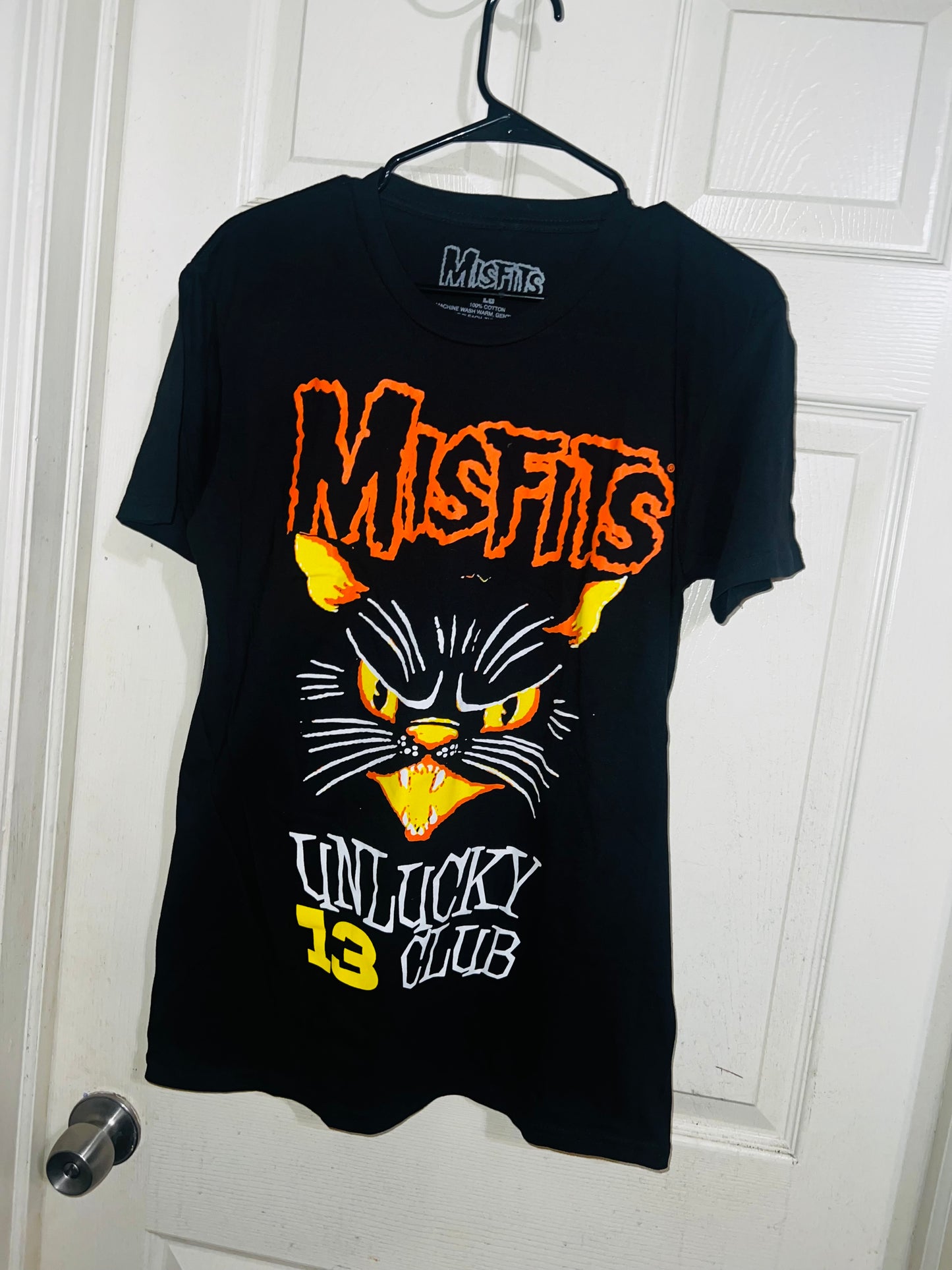 Misfits Unlucky 13 Club Oversized Distressed Tee