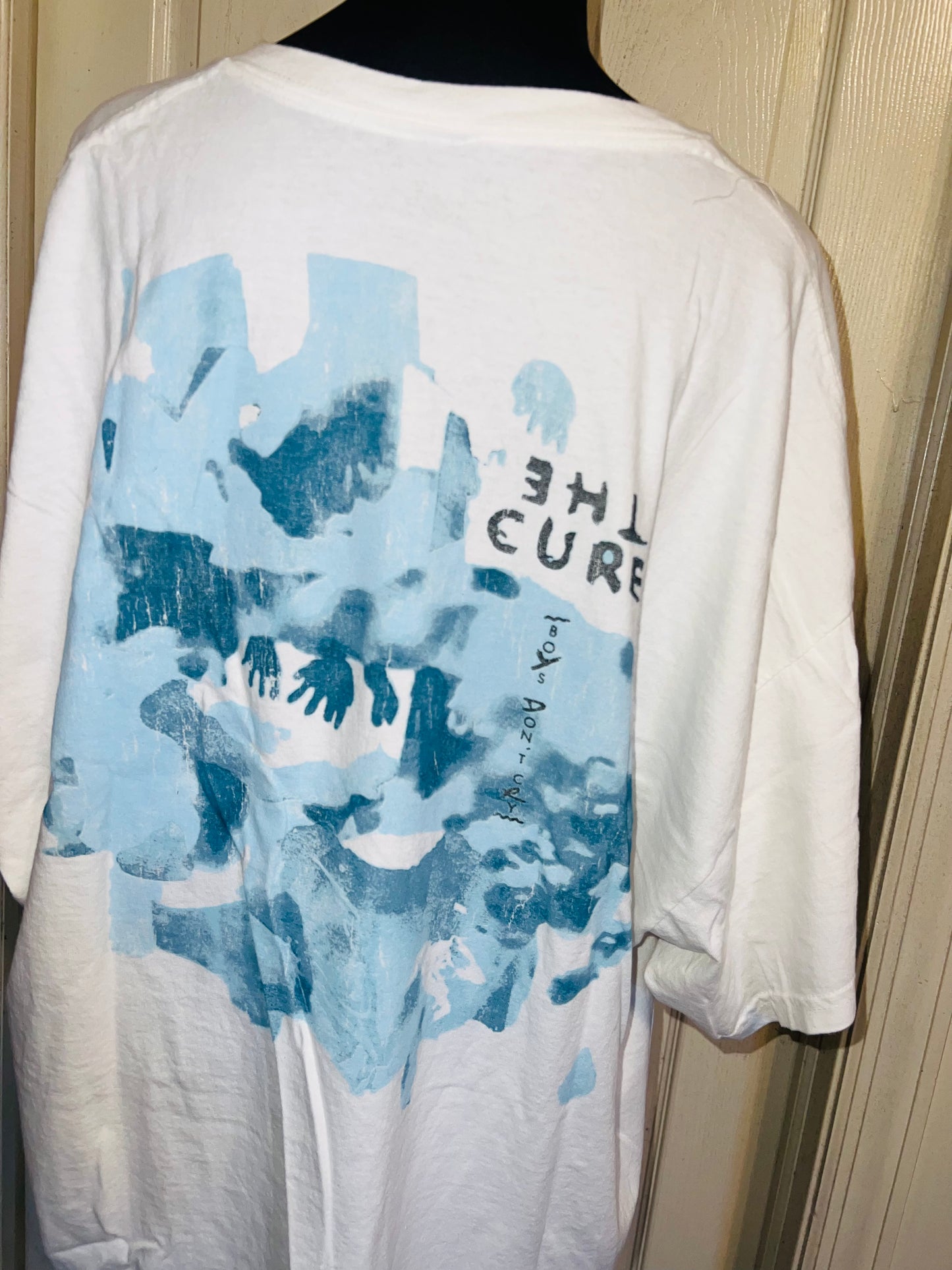 The Cure Double Sided Oversized Distressed Tee