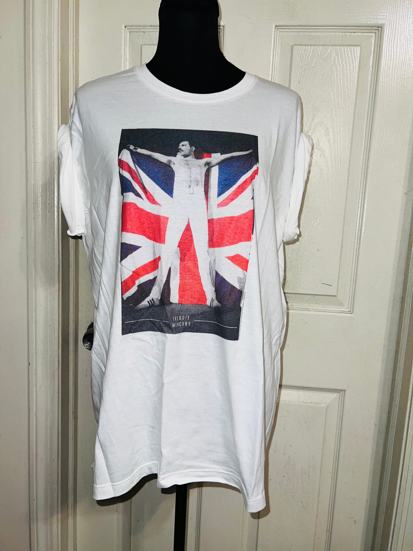 Freddie Mercury Oversized Distressed Vintage Tee