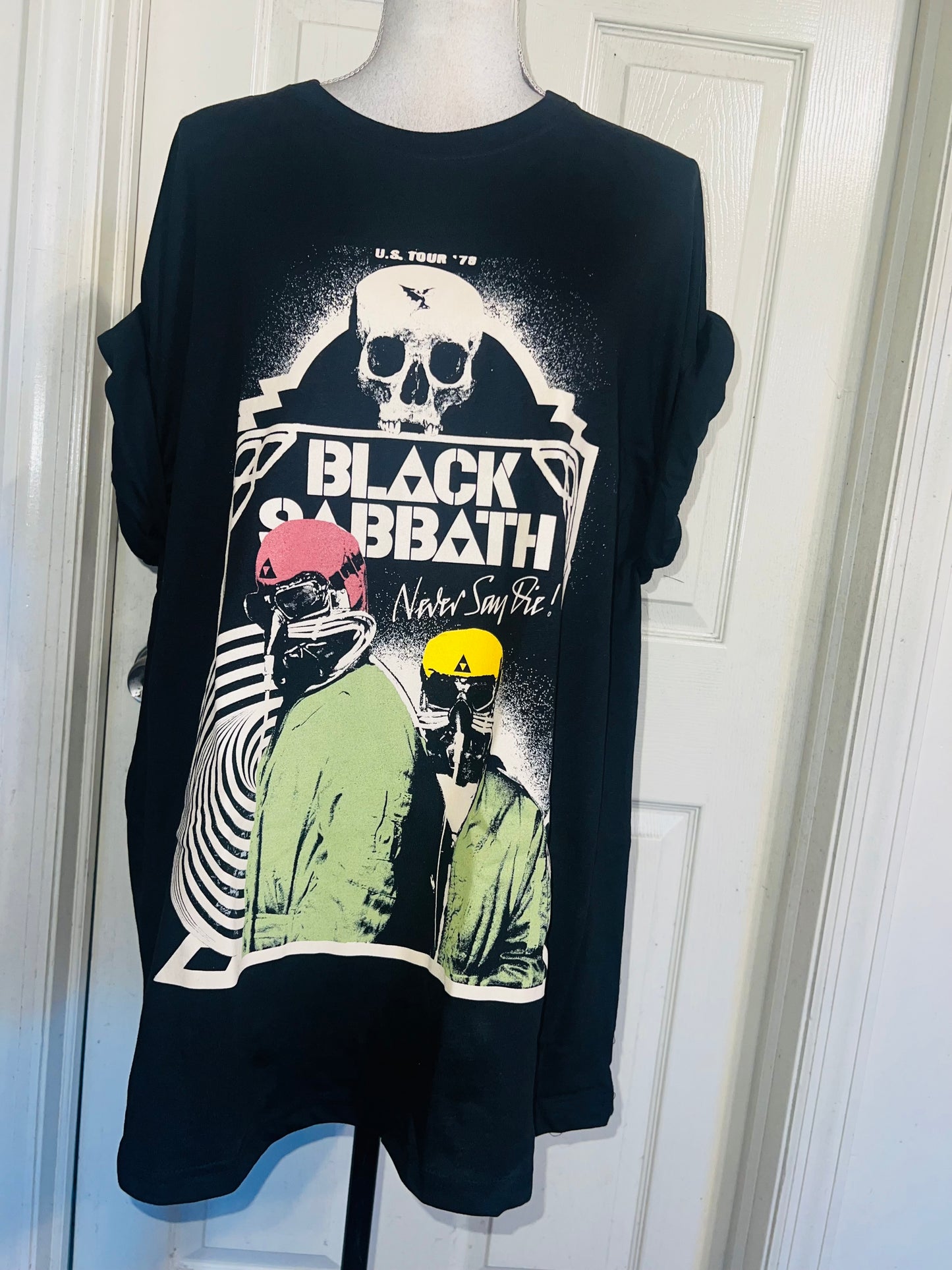 Black Sabbath Oversized Distressed Tee