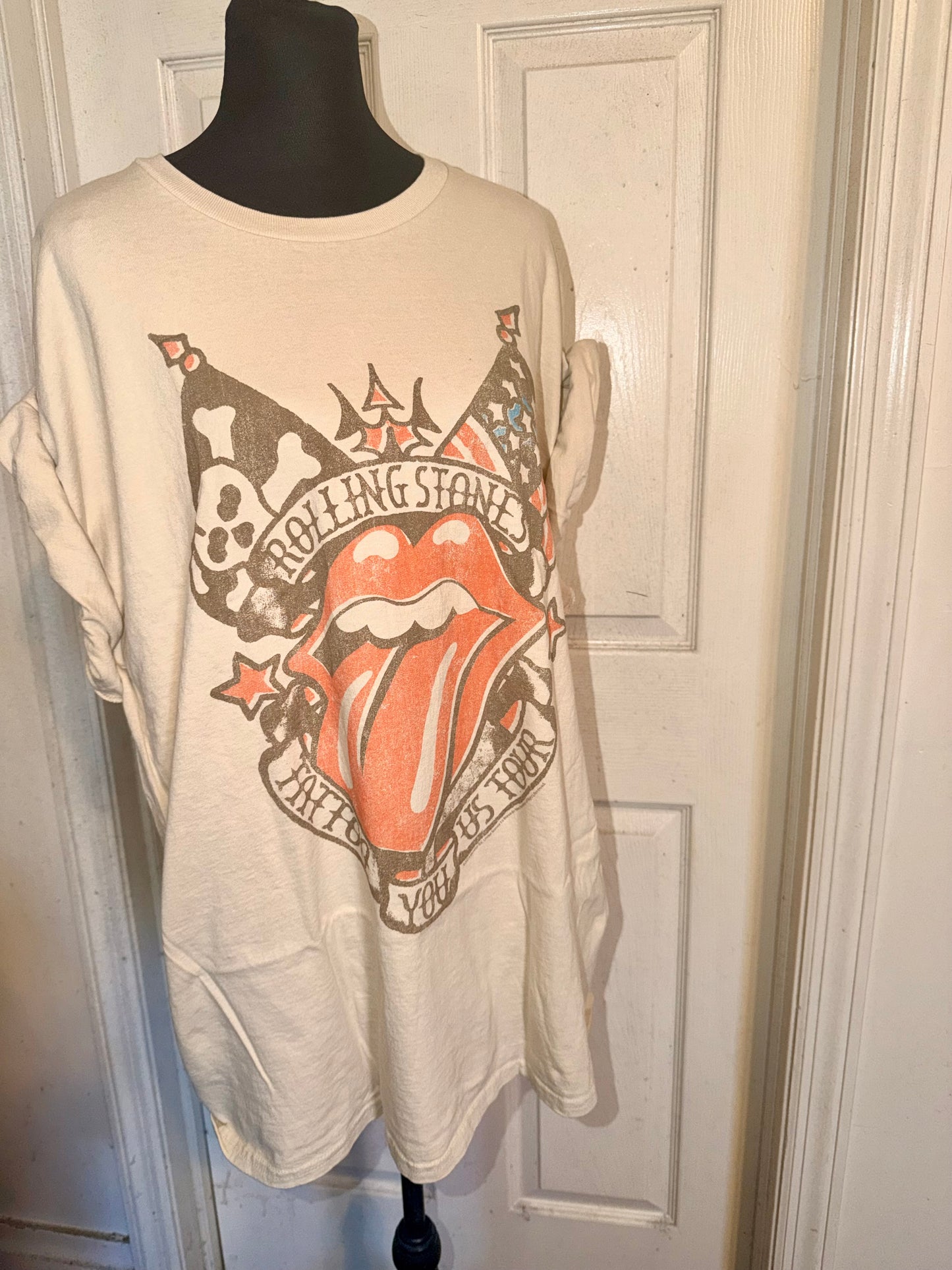 The Rolling Stones Oversized Distressed Tee