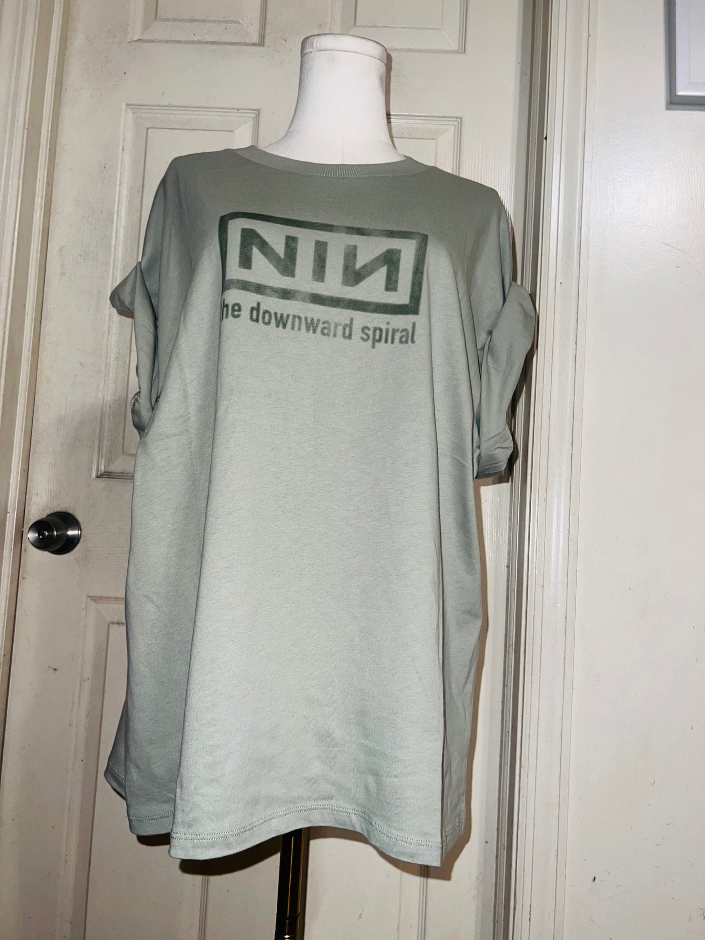 Nine Inch Nails Double Sided Oversized Distressed Tees