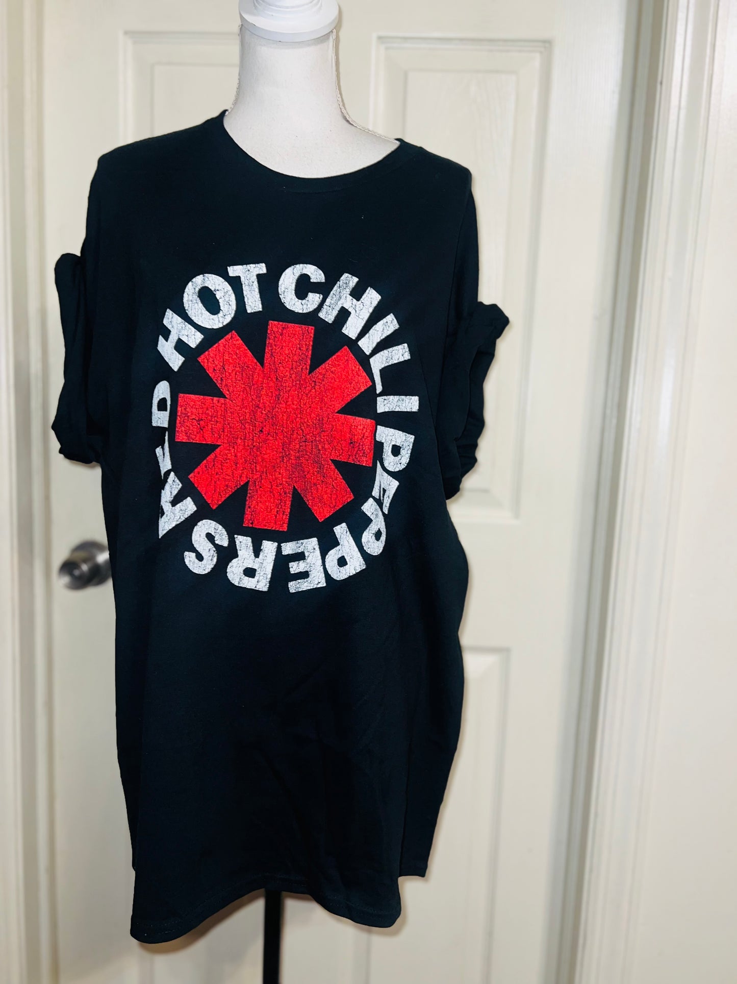 Red Hot Chili Peppers Oversized Distressed Tee
