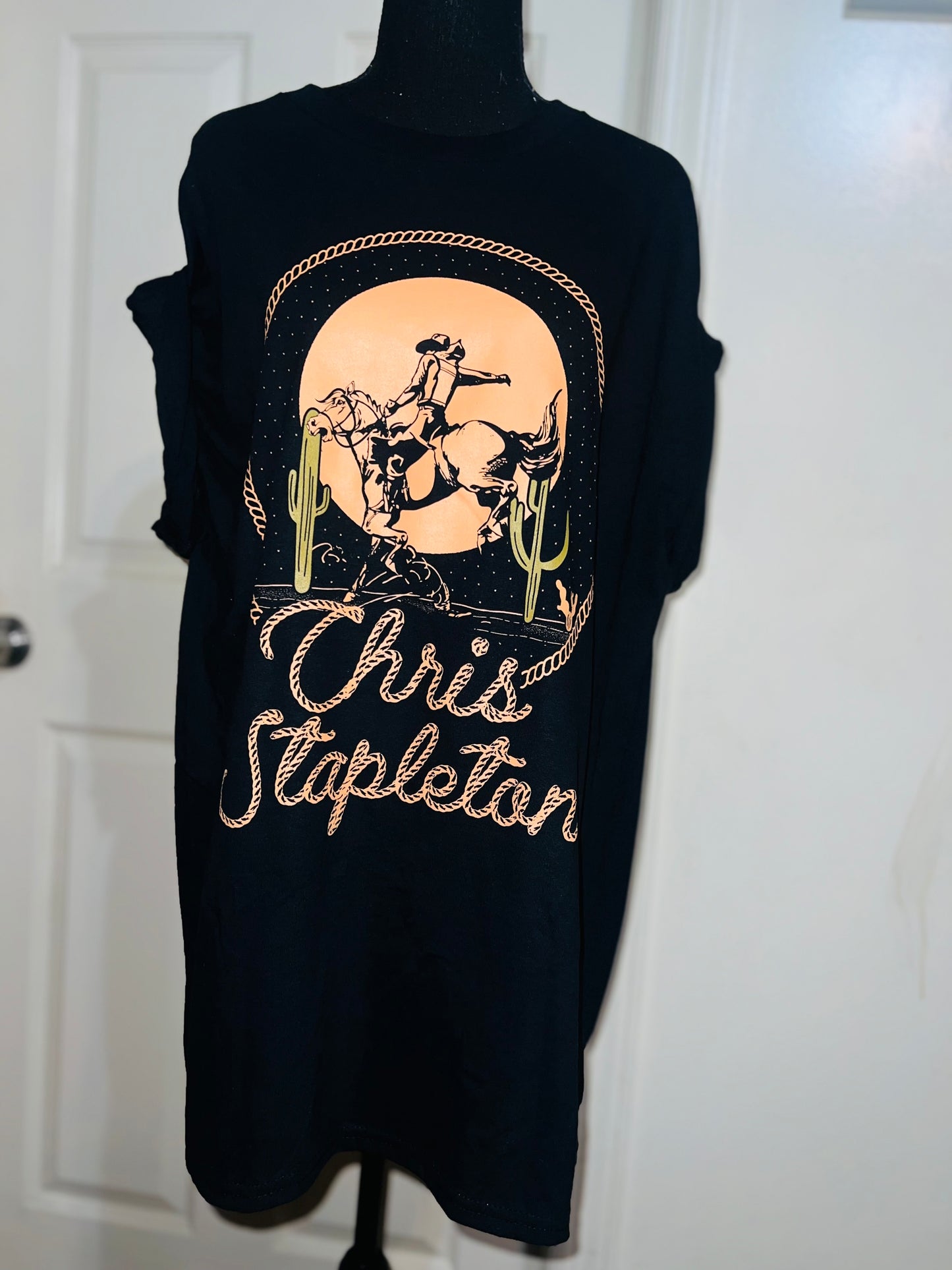 Chris Stapleton Oversized Distressed Tee