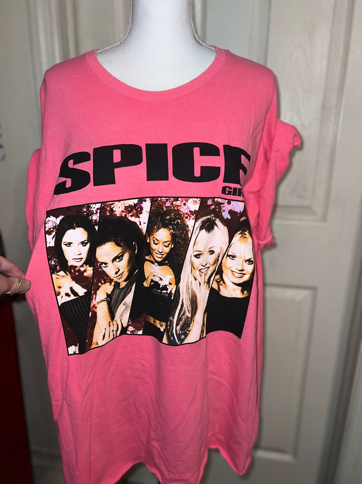 Spice Girls Oversized Distressed Tee