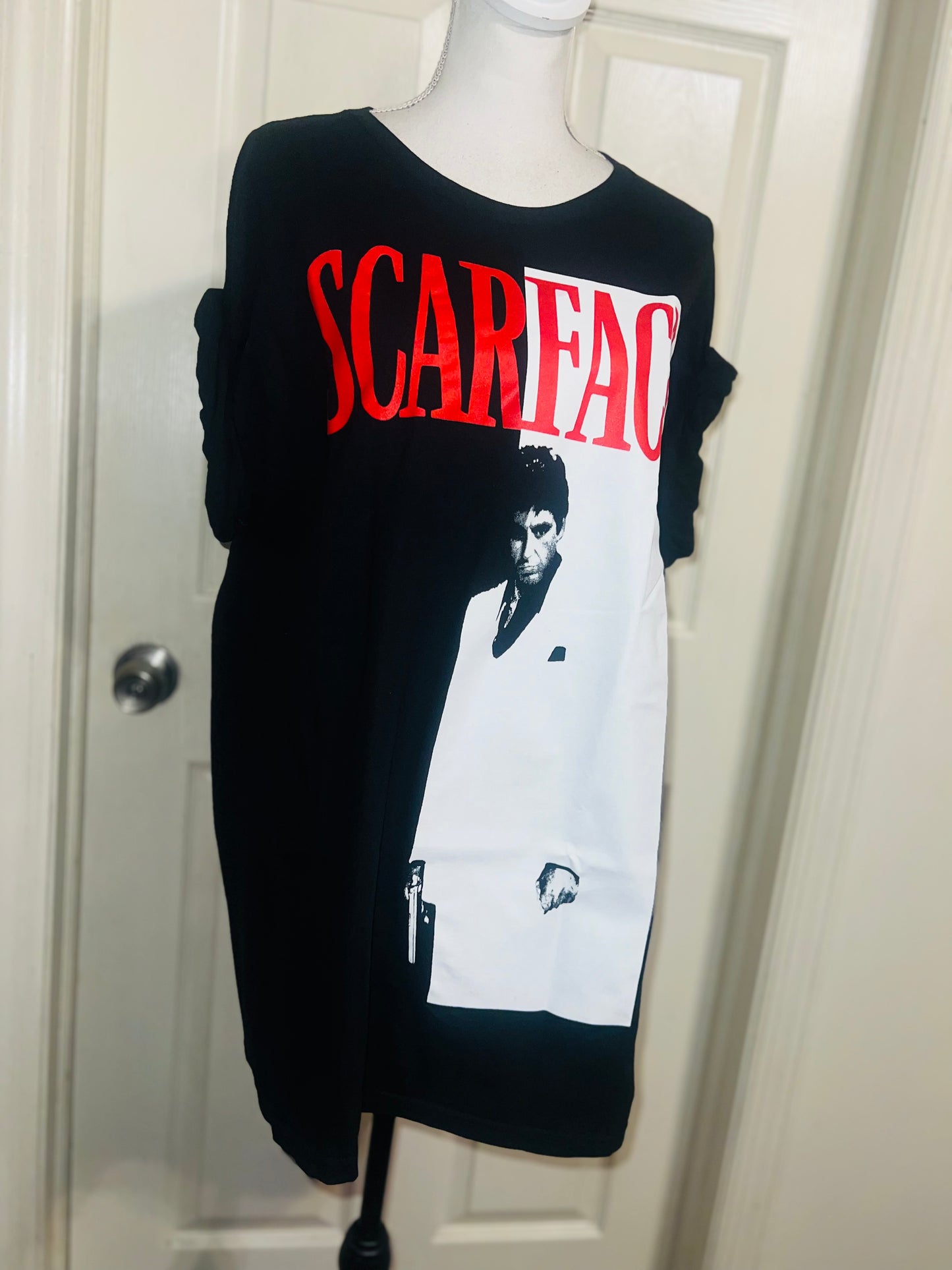 Scarface Oversized Distressed Tee