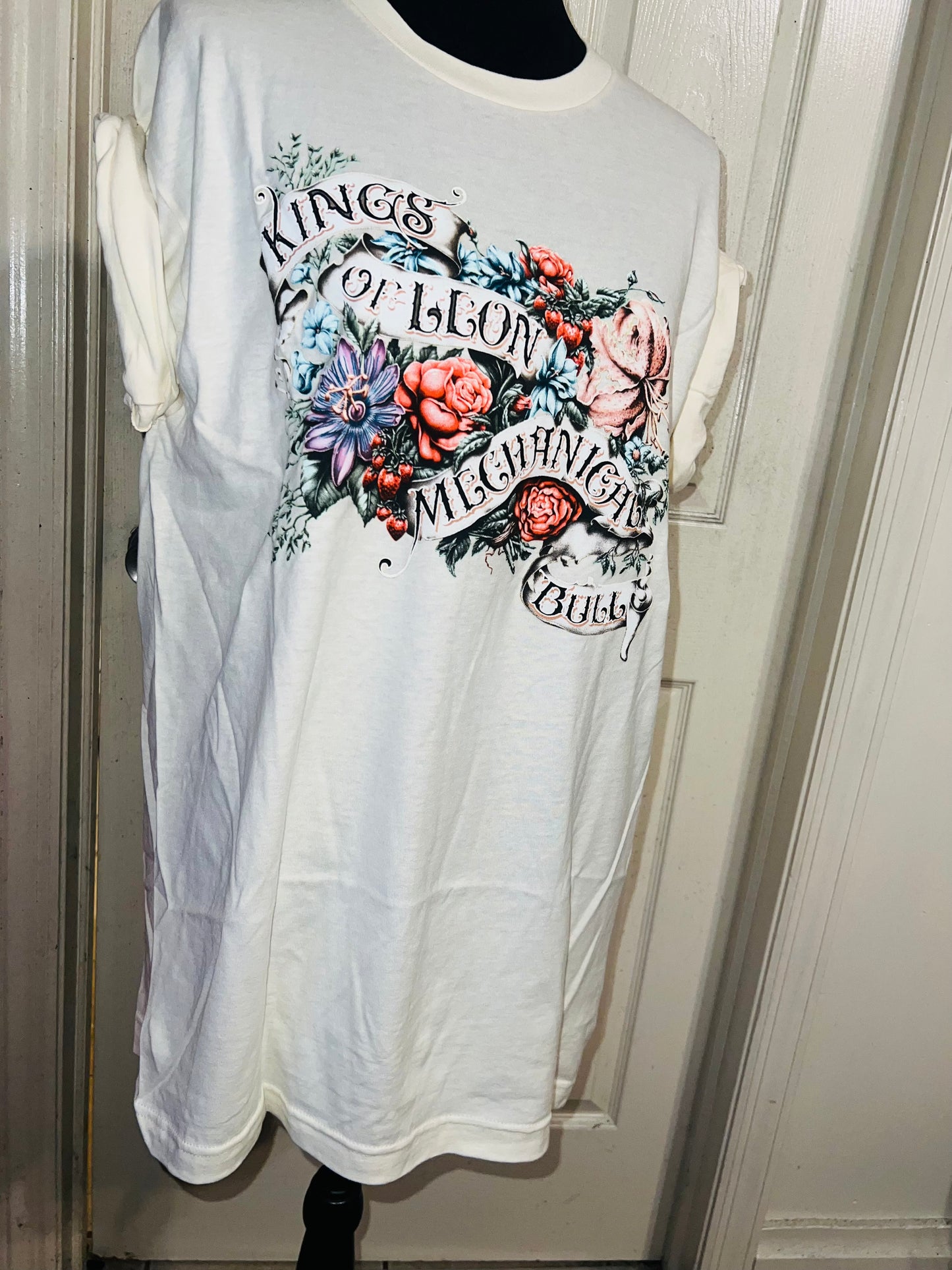 Kings of Leon Oversized Distressed T-Shirt