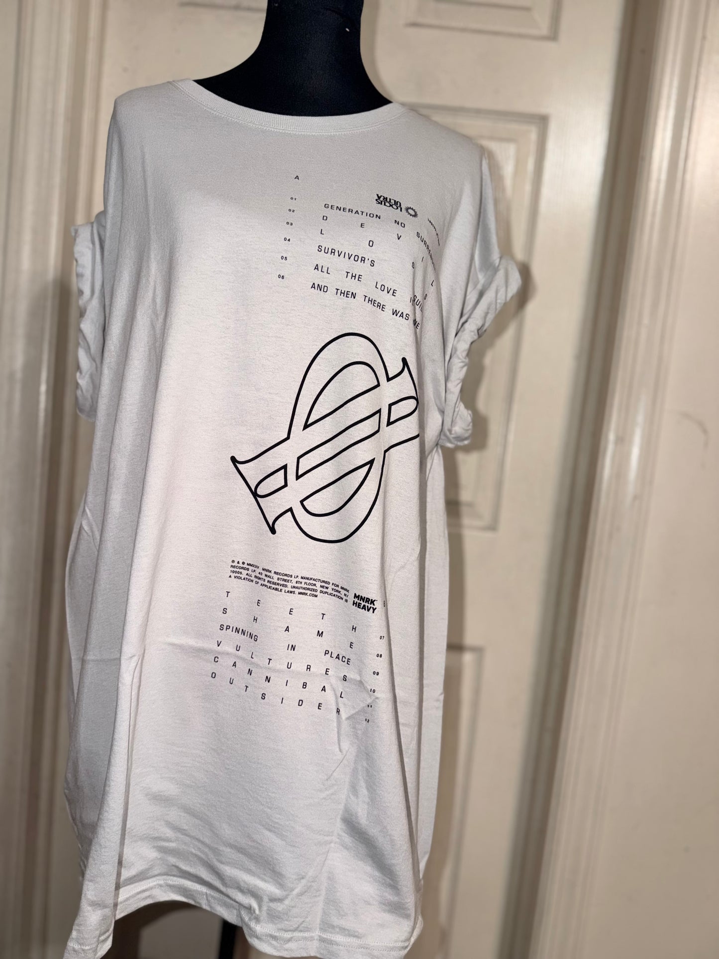 Underoath Double Sided Oversized Distressed Tee