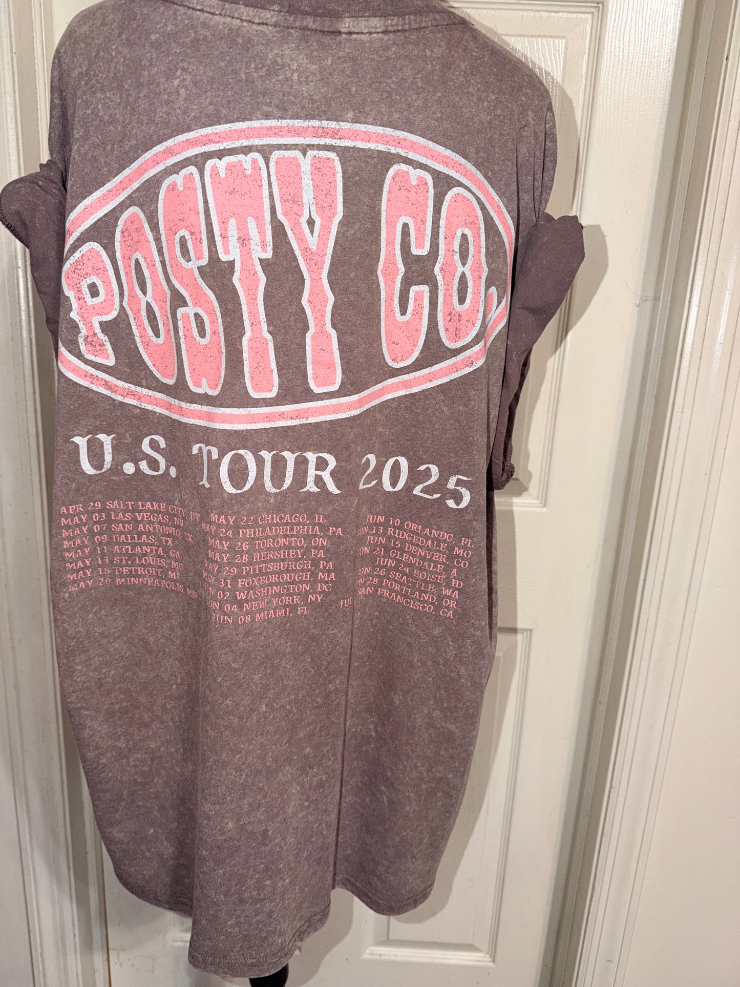 Post Malone Double Sided Oversized Distressed Tee