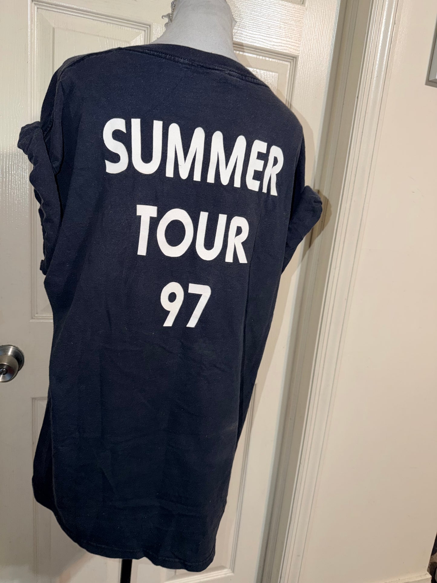 Kansas Vintage Double Sided Oversized Distressed Tee