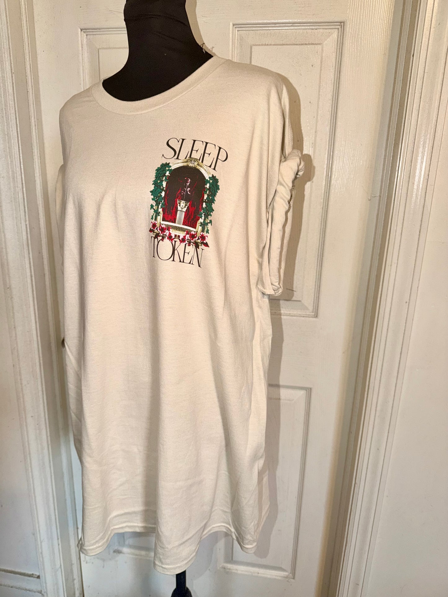 Sleep Token Double Sided Oversized Distressed Tee