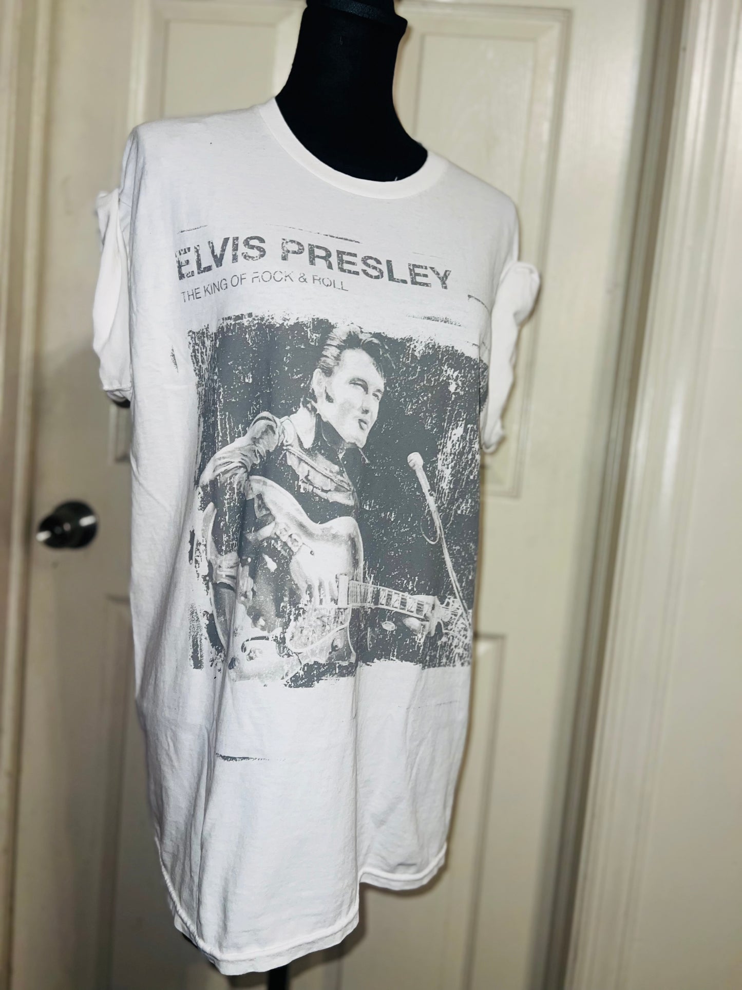 Elvis Oversized Distressed Tee