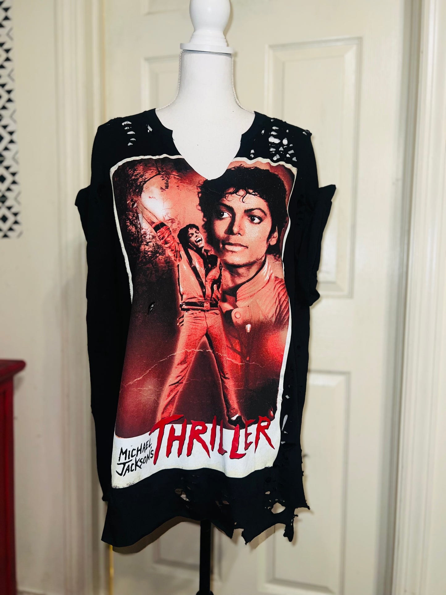 Michael Jackson Thriller Distressed Tee