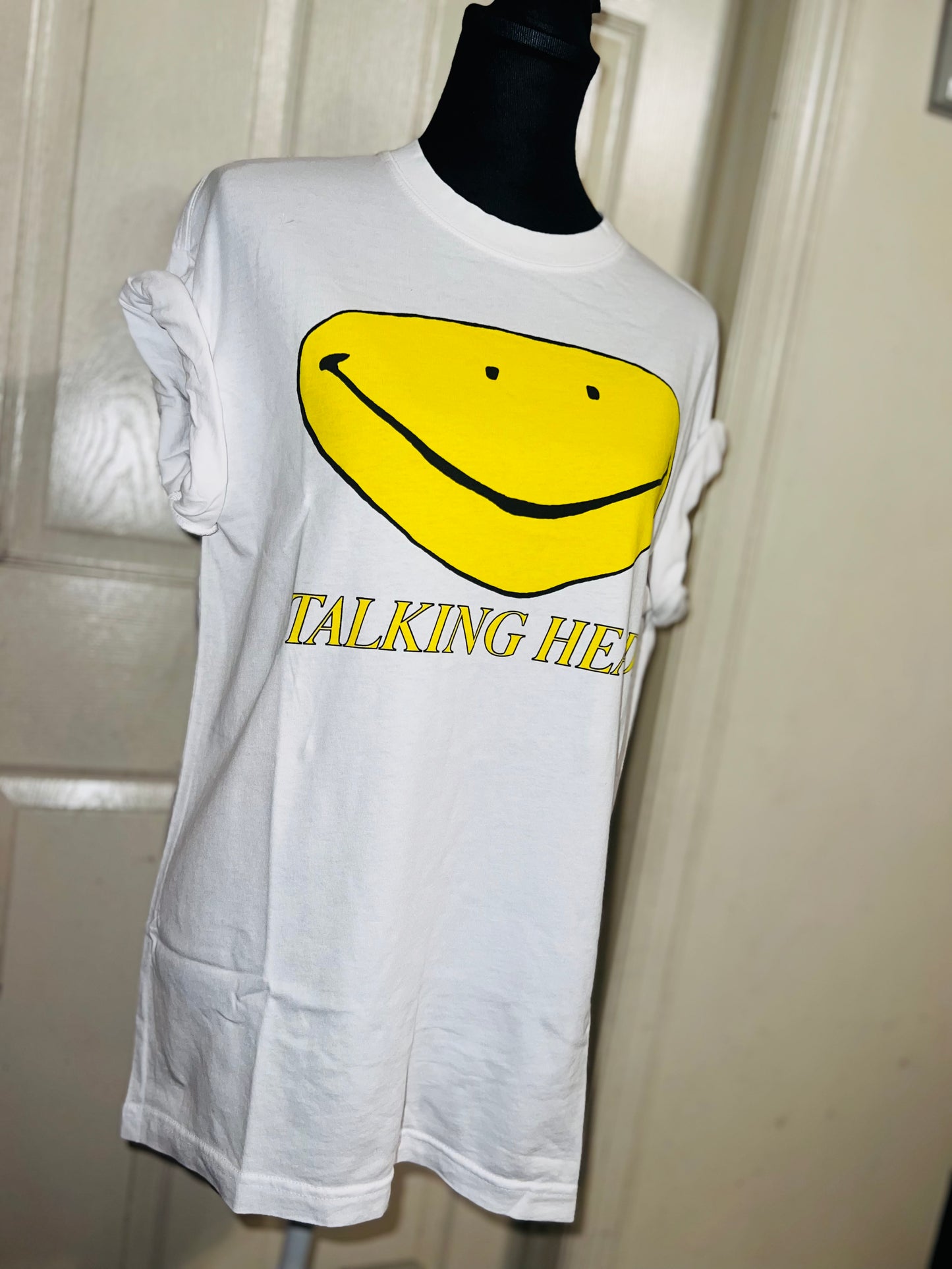 Talking Heads Oversized Distressed Tee