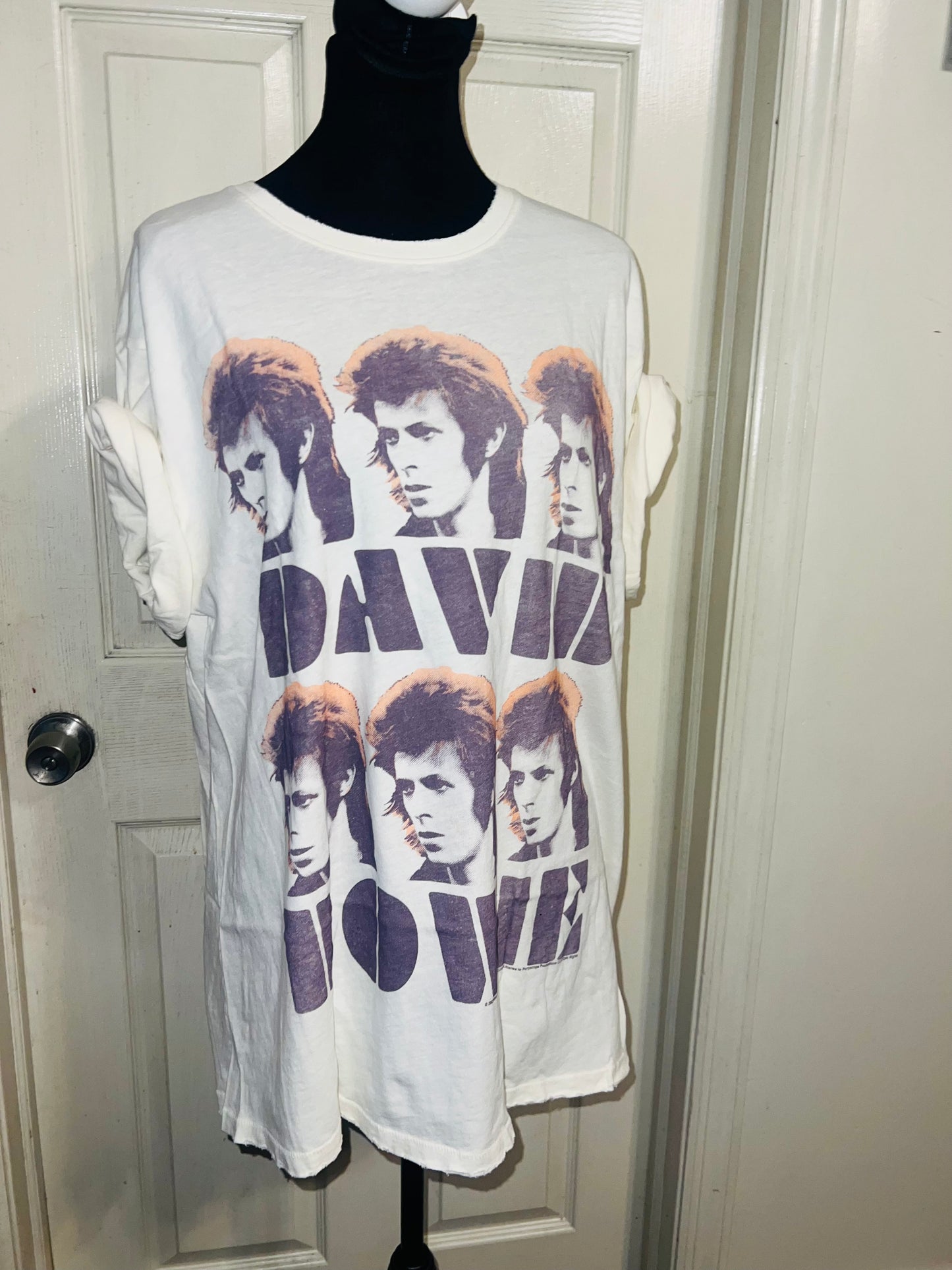 David Bowie Oversized Distressed Tee