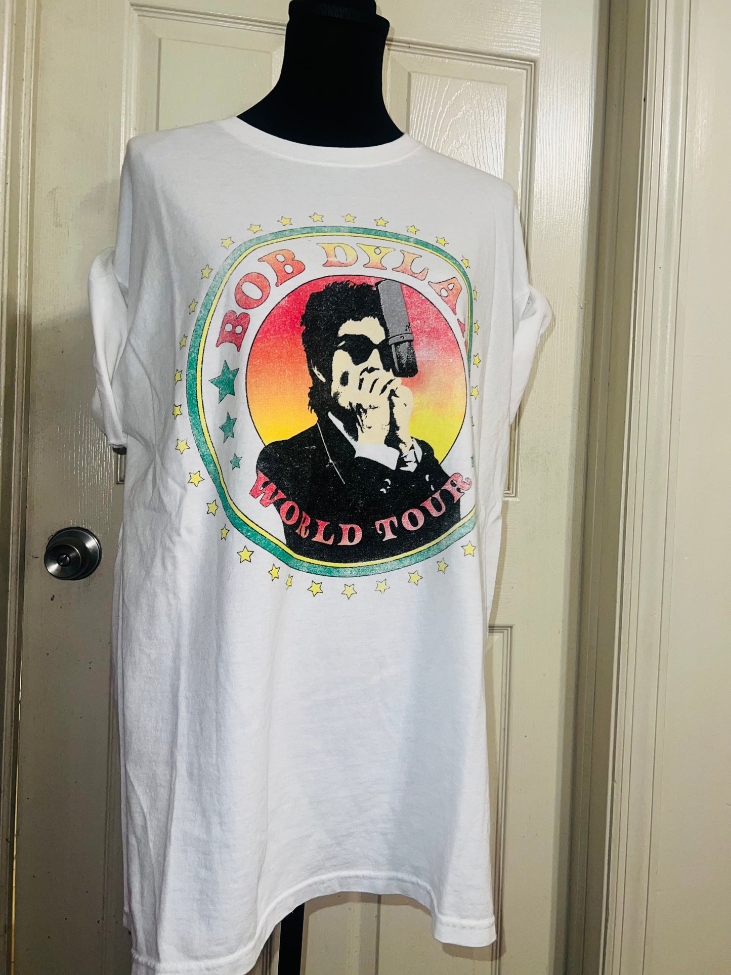 Bob Dylan Double Sided Oversized Distressed Tee