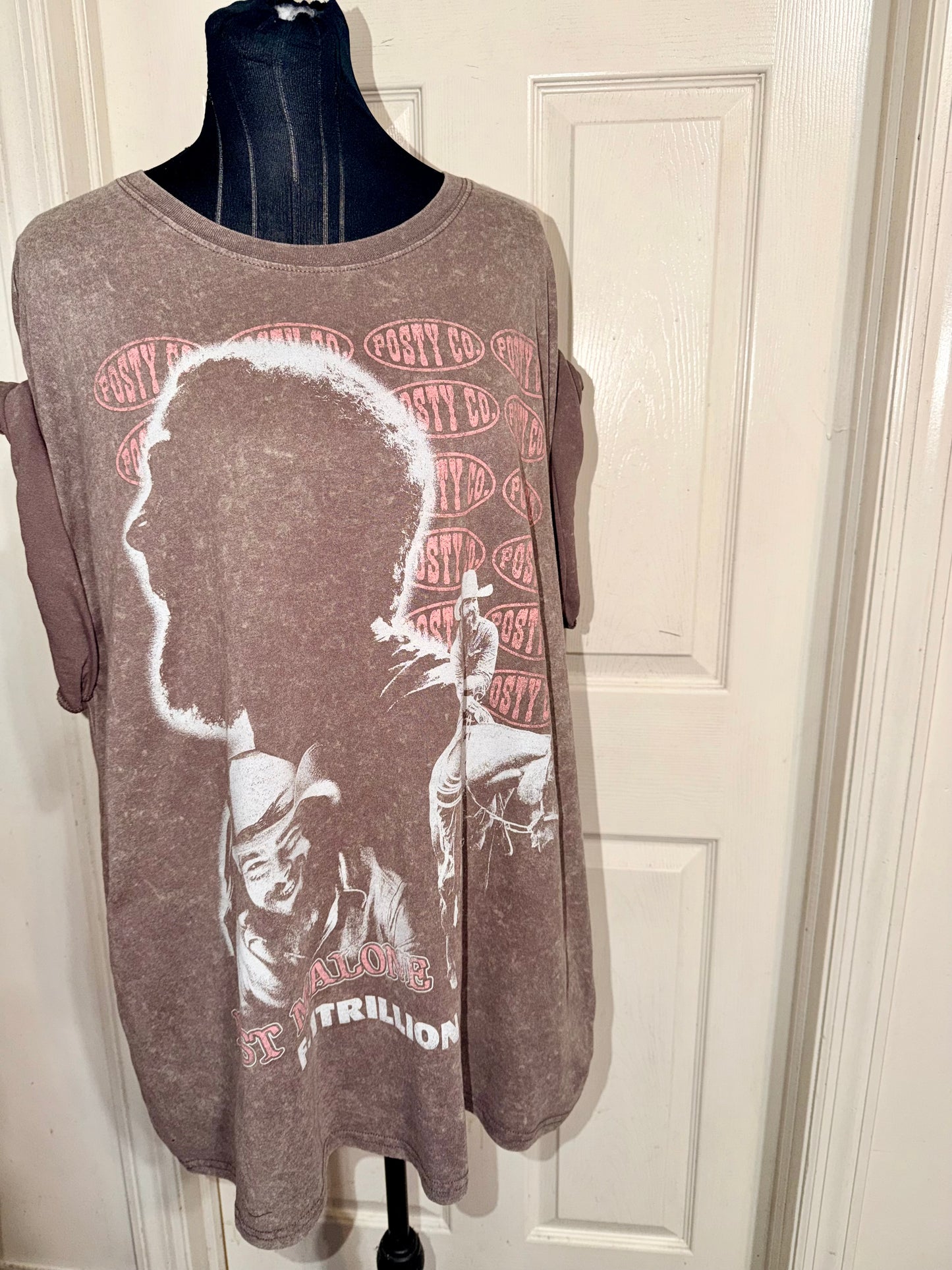 Post Malone Double Sided Oversized Distressed Tee