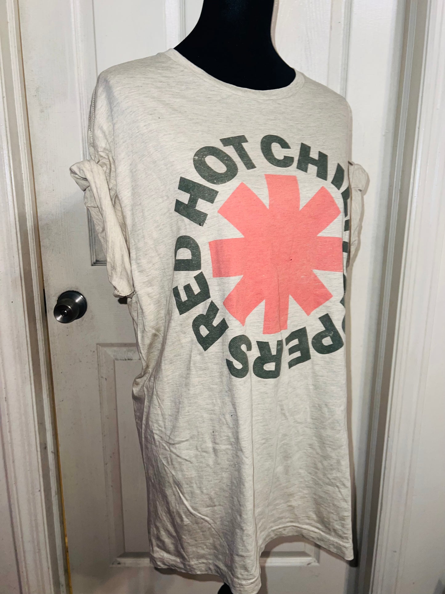 Red Hot Chili Peppers Oversized Distressed T-Shirt