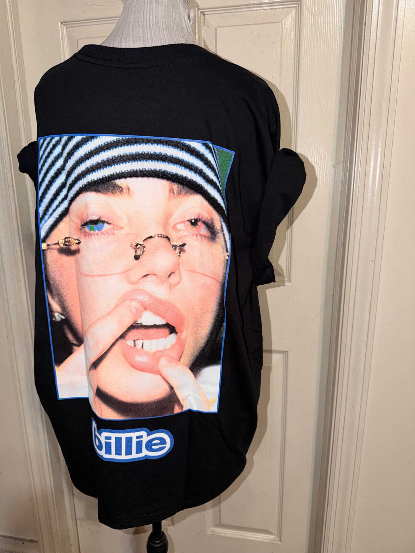 Billie Eilish Double Sided Oversized Distressed Tee