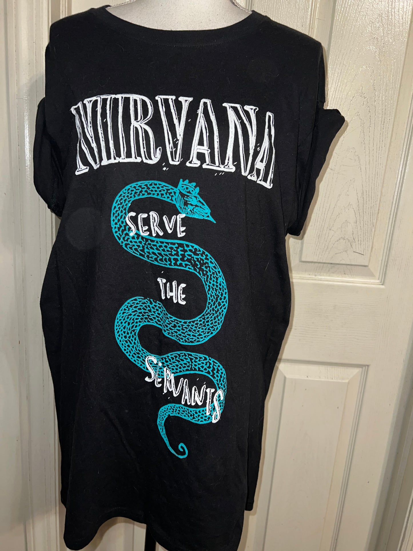 Nirvana “Servants” Oversized Distressed Tee