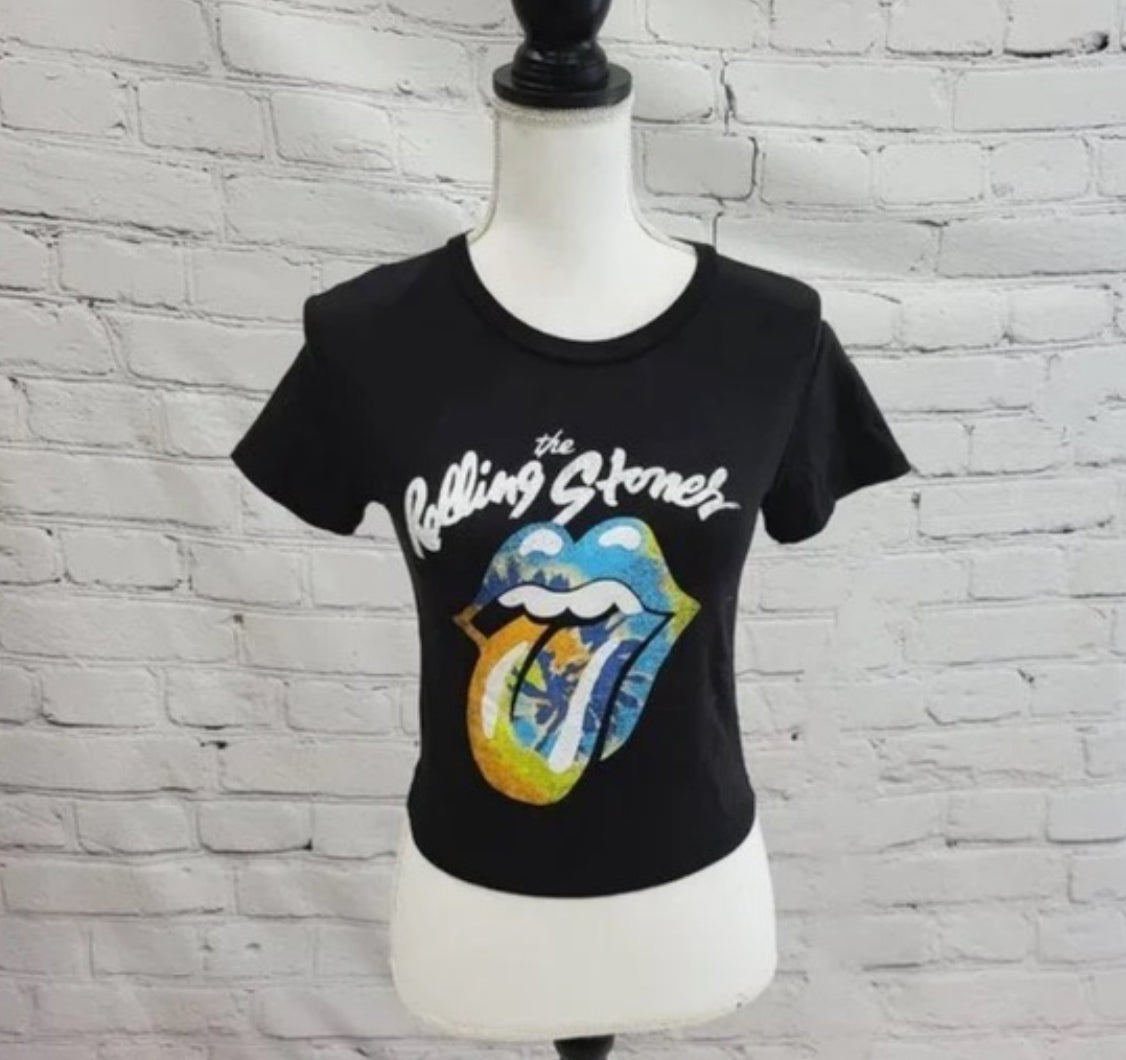 The Rolling Stones Tie Dye Baby Tee