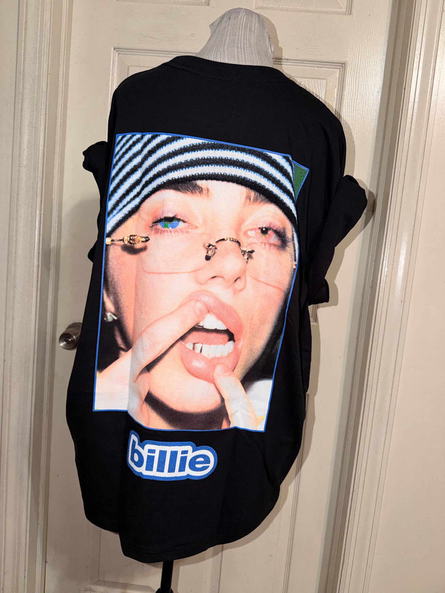 Billie Eilish Double Sided Oversized Distressed Tee