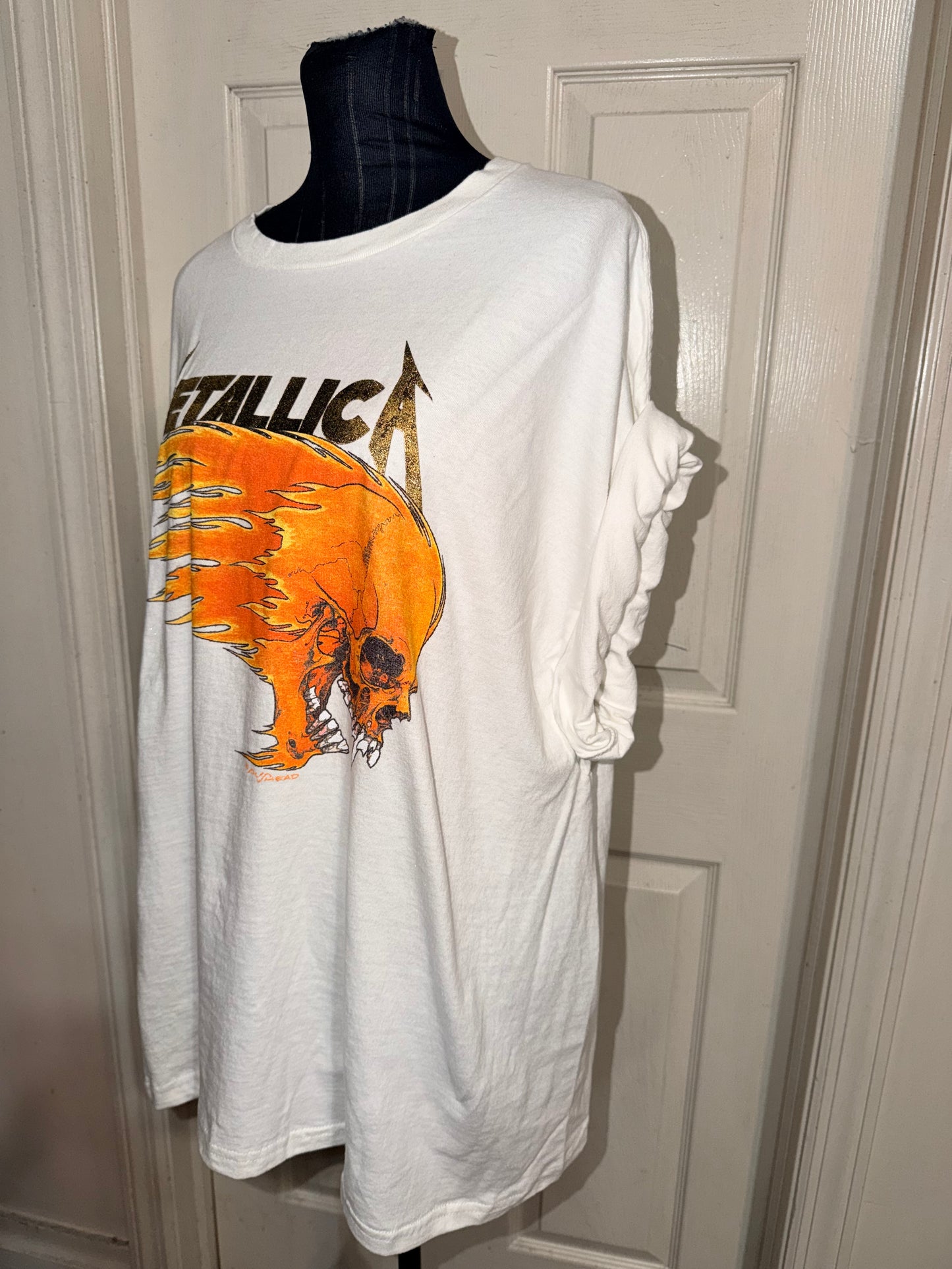 Metallica Double Sided Oversized Distressed Tee
